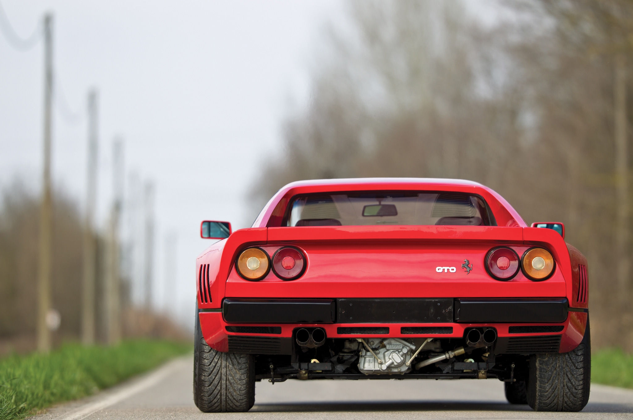 Wallpaper #sBX7t44BmMigT4Unl1QM56 The Rear End of a 1985 Ferrari 288 Gto Rm 2048x1360 Carporn