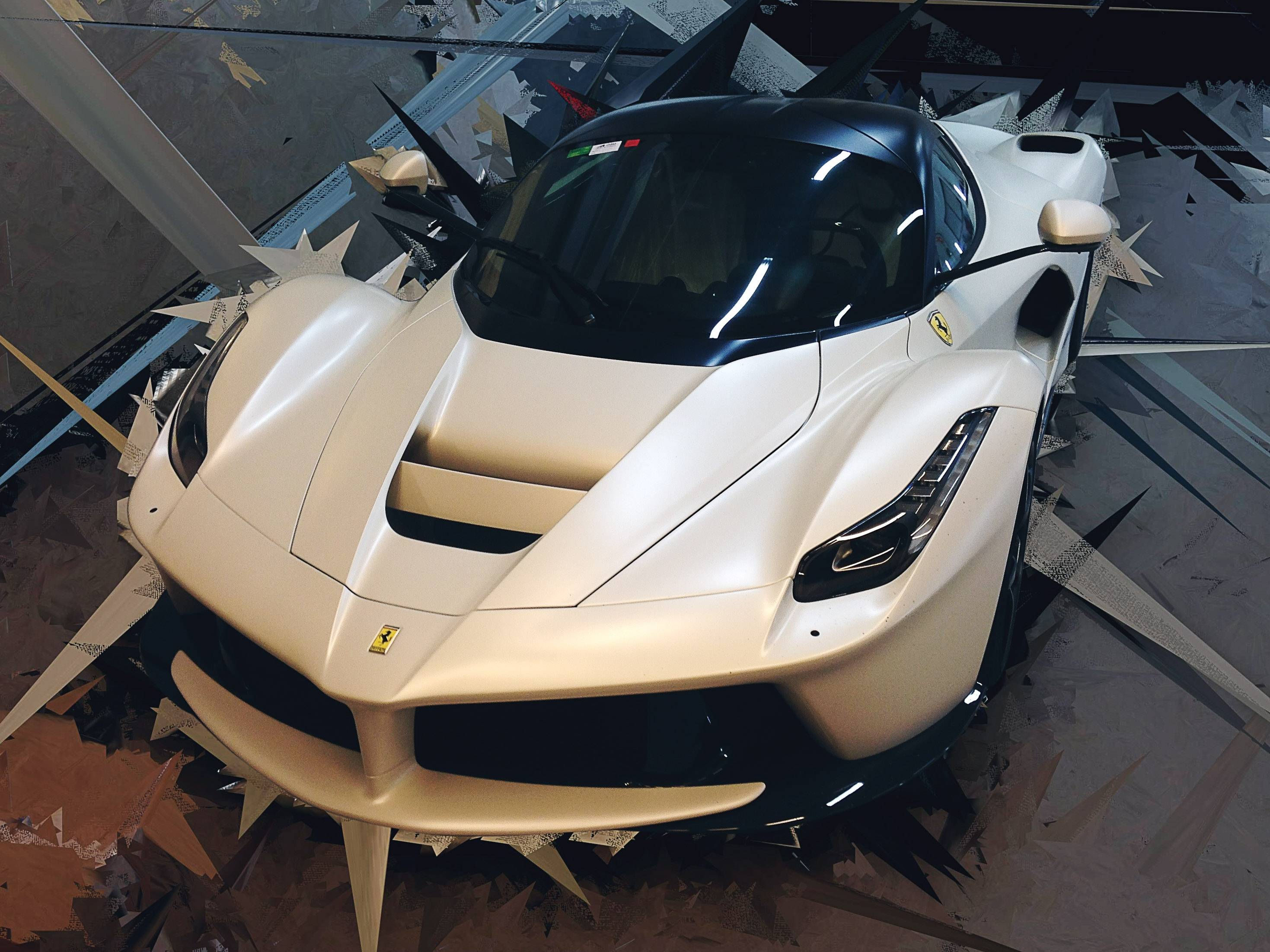 Wallpaper #QX2o9I4Bnwiau_P6VxD-34 Matte Pearl White Laferrari 3264x2448 X Post Rcars Carporn