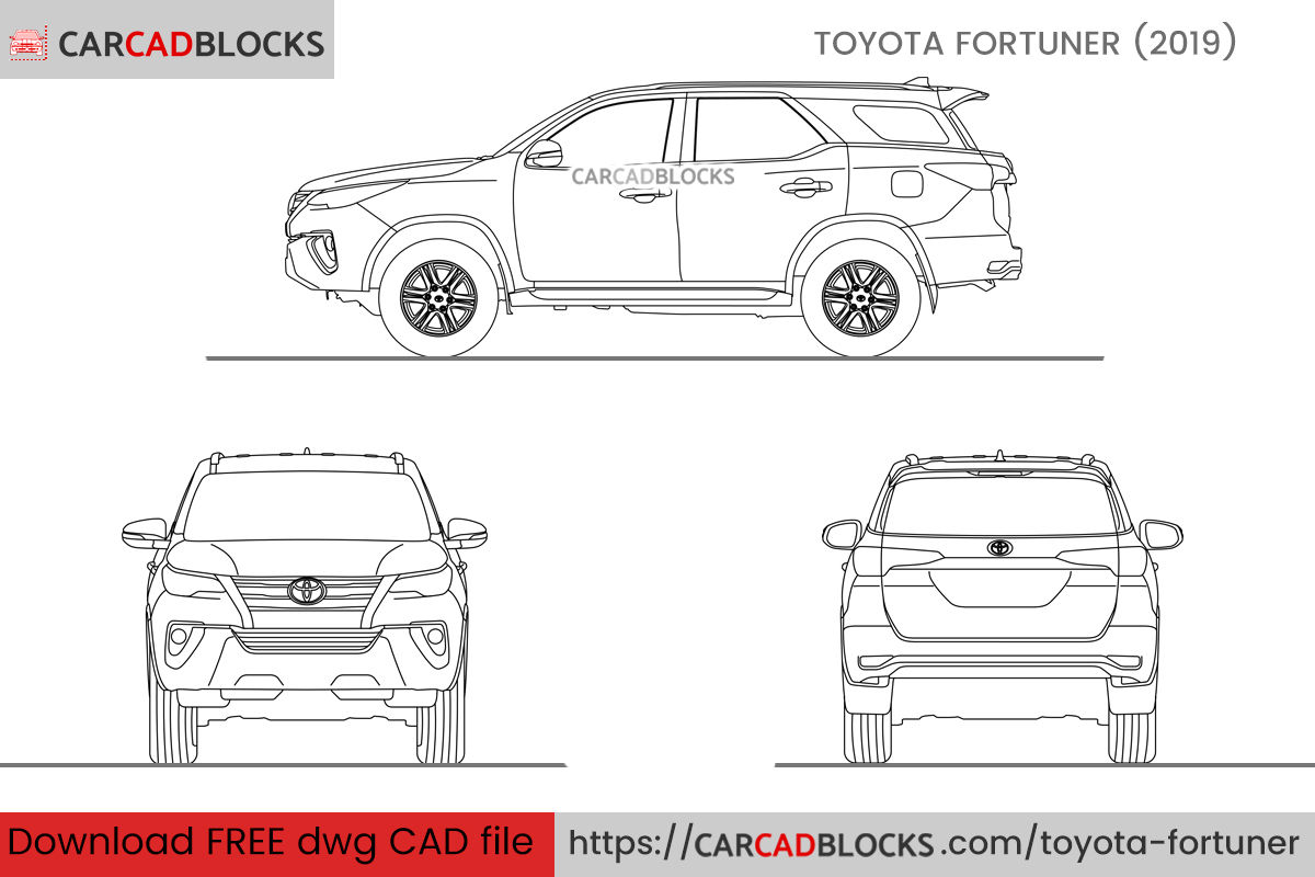 Wallpaper #xGjNFpMBSpphPi3-Mgwm99 Toyota Fortuner 2023 Free Cad Blocks Dwg File Carcadblocks