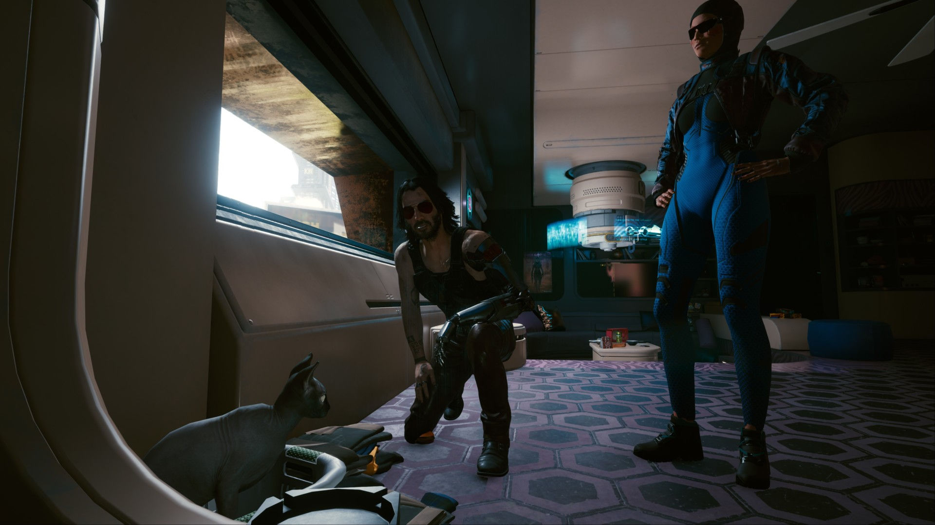 Wallpaper #2W0WaJcBycdYOYFTPW9J64 Cyberpunk 2077 Where to Find a Pet Cat