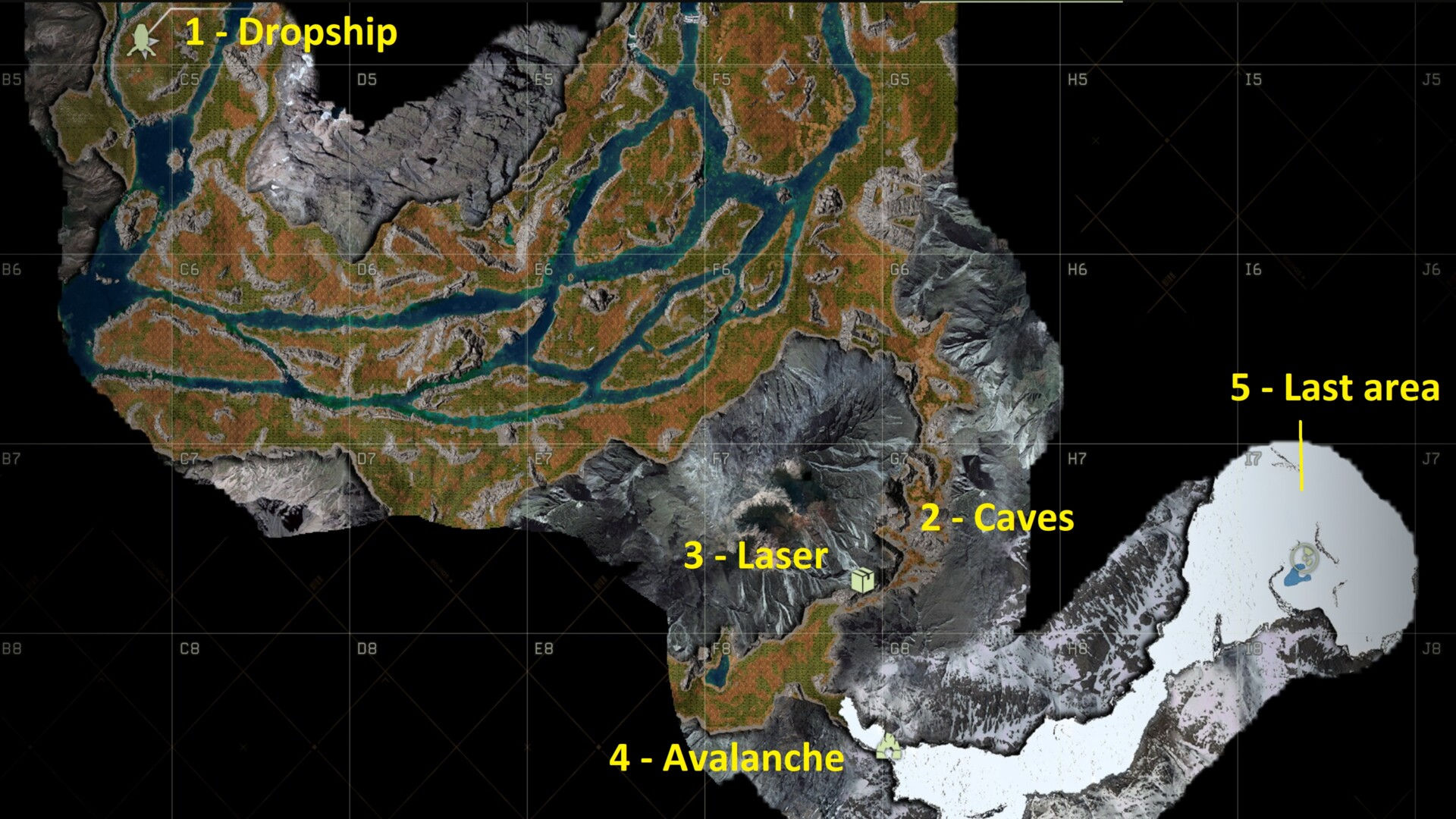 Wallpaper #PDM5M5MBcgDP3FvJOKpL11 Icarus Cave Locations Map