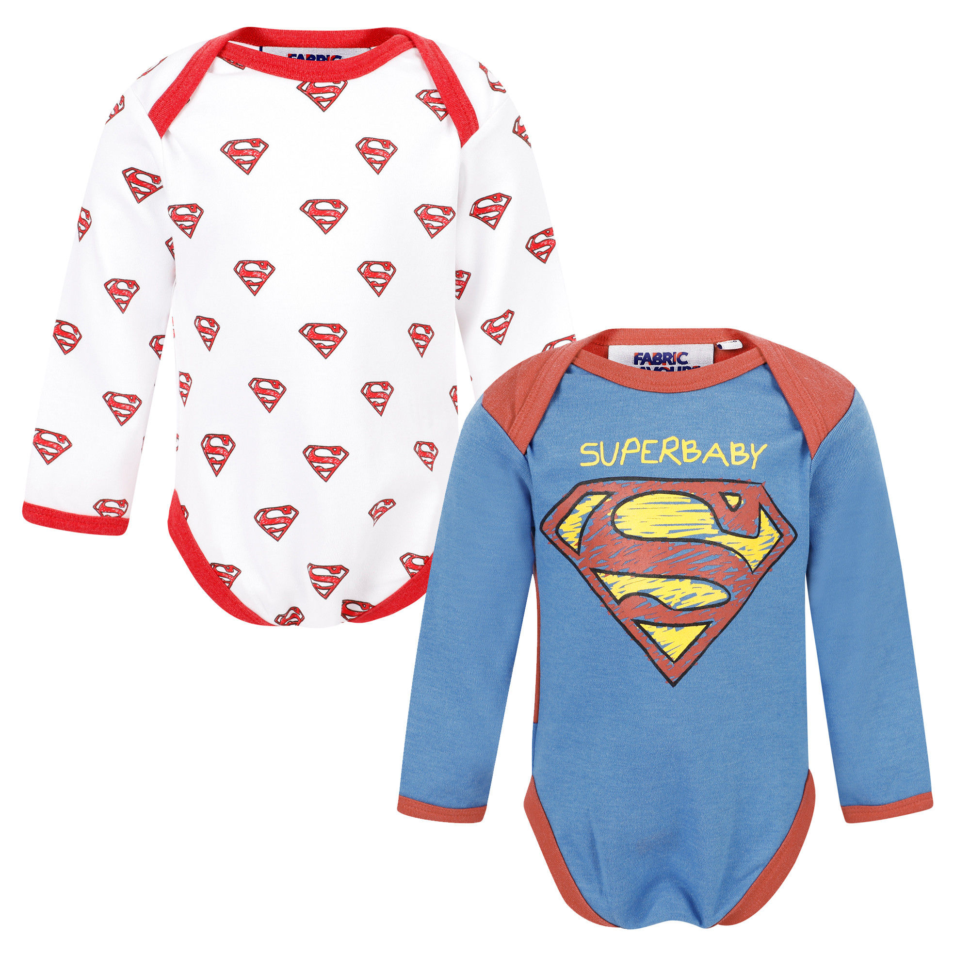 Wallpaper #OGdH-JIBSpphPi3-nIkz99 Fabric Flavours Superman Onesie Set in White and Blue Bambinifashioncom