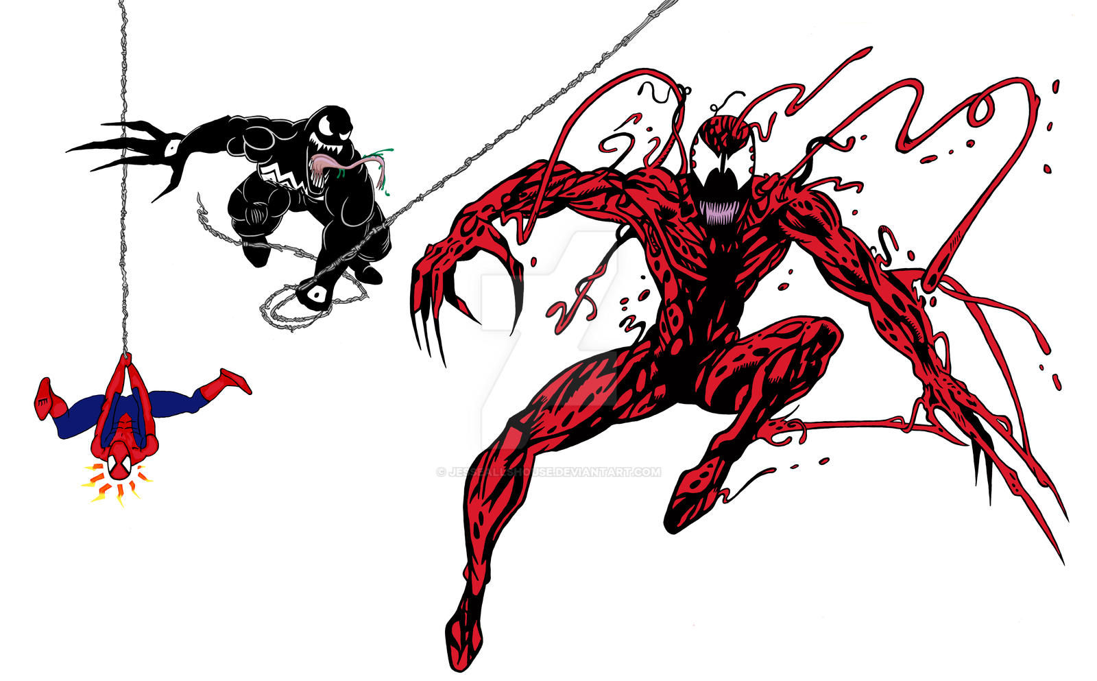 Wallpaper #nQCa6o4BSdW8dNouSQ8938 Carnage Venom and Spider Man by Jesseallshouse on Deviantart