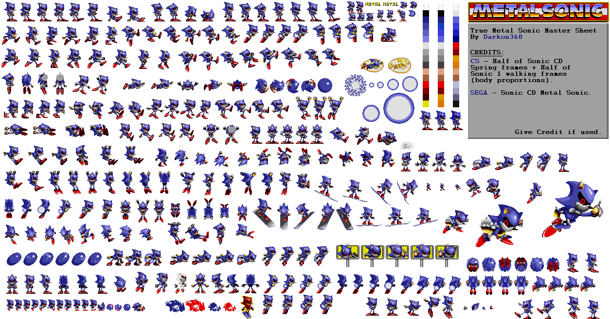 Wallpaper #cc85f Custom Classic Sonic Sprite Sheet by Adanishedgehog2011 on Deviantart