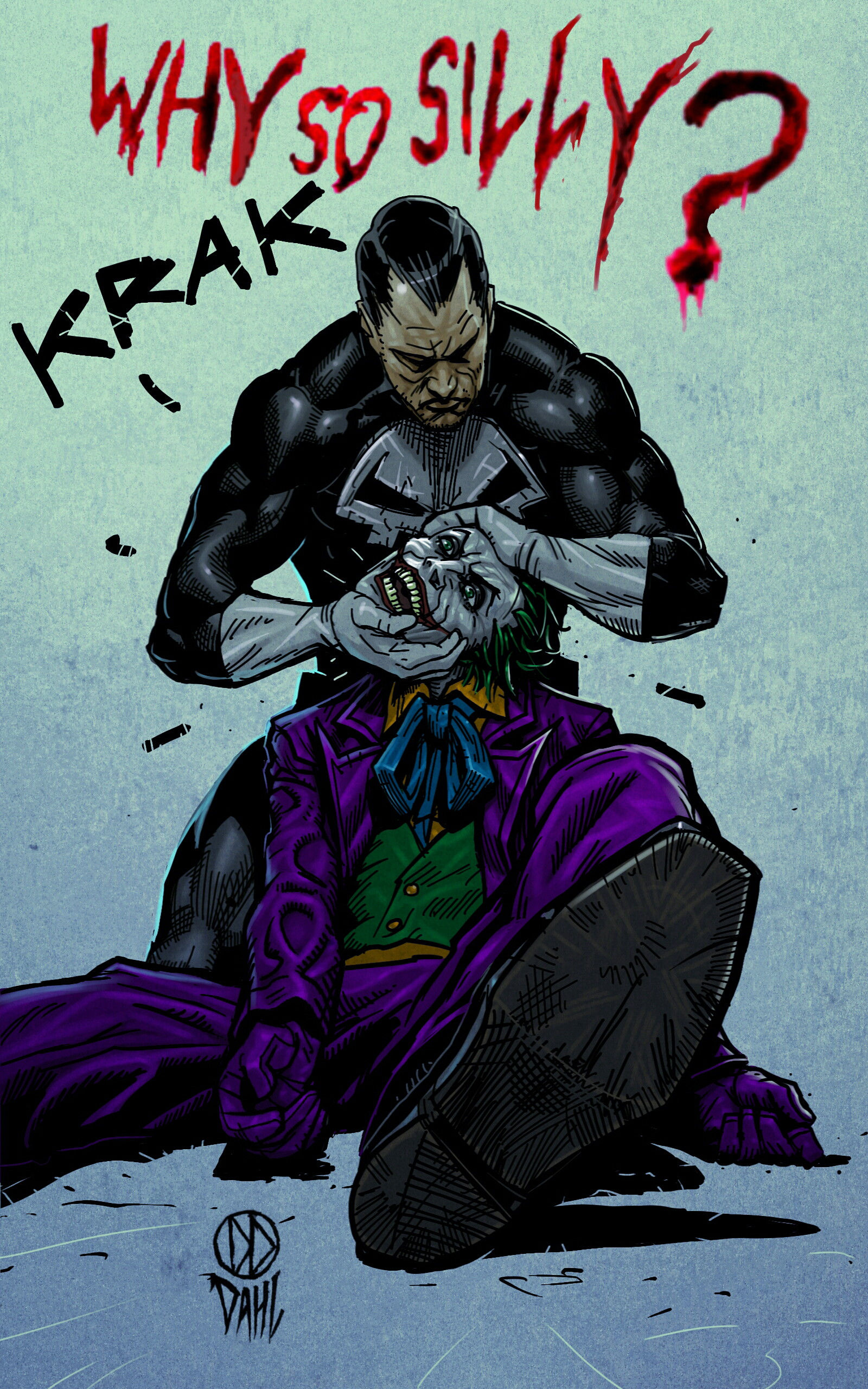 Wallpaper #KEC6L5MBJhL2WPbaNL4t2 Punisher vs Joker by Danieldahl on Deviantart