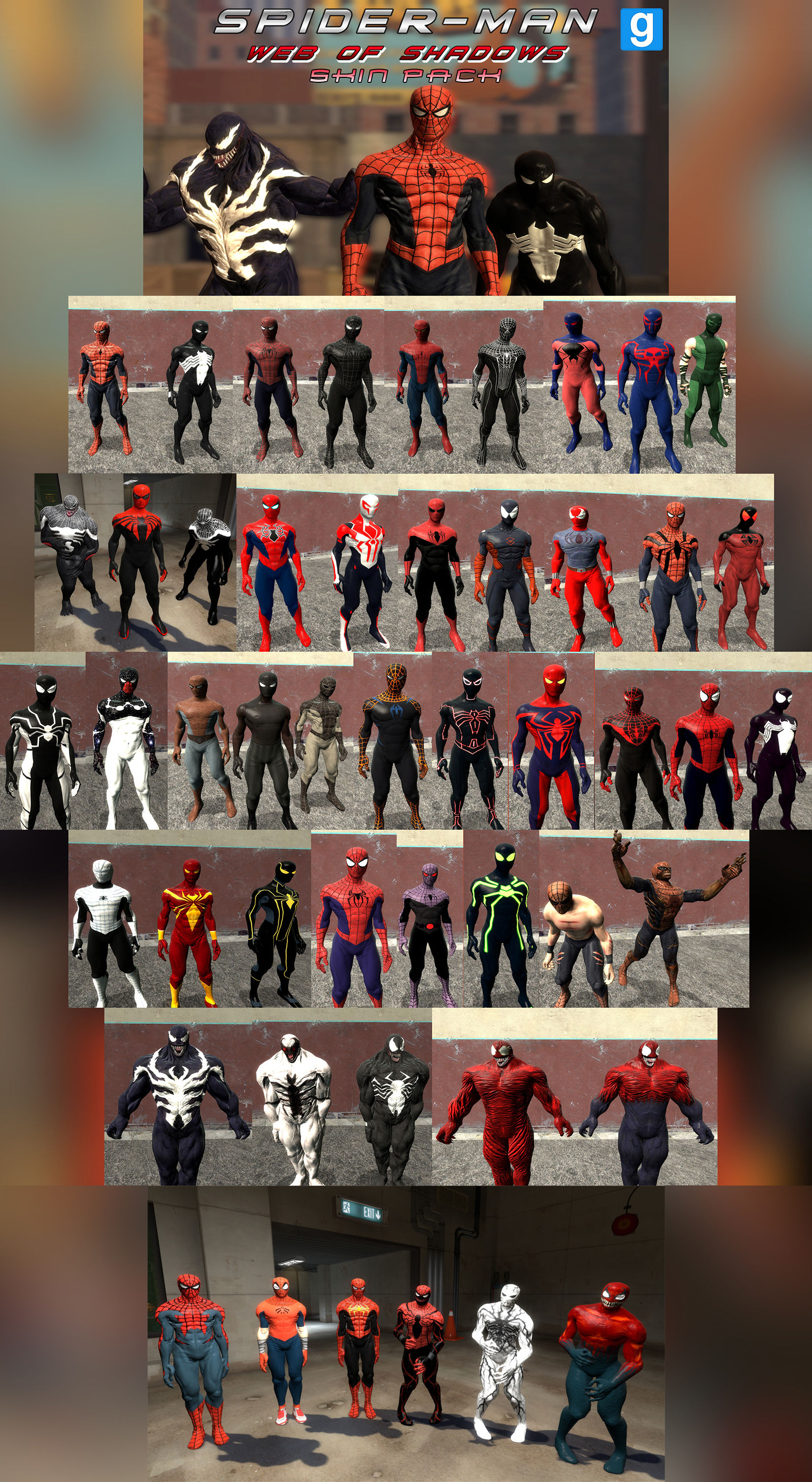 Wallpaper #GPQnOpMBKFX8bn3roHiA130 Spiderman Web of Shadows Skin Pack Gmod Dl by Erichgrooms3 on Deviantart