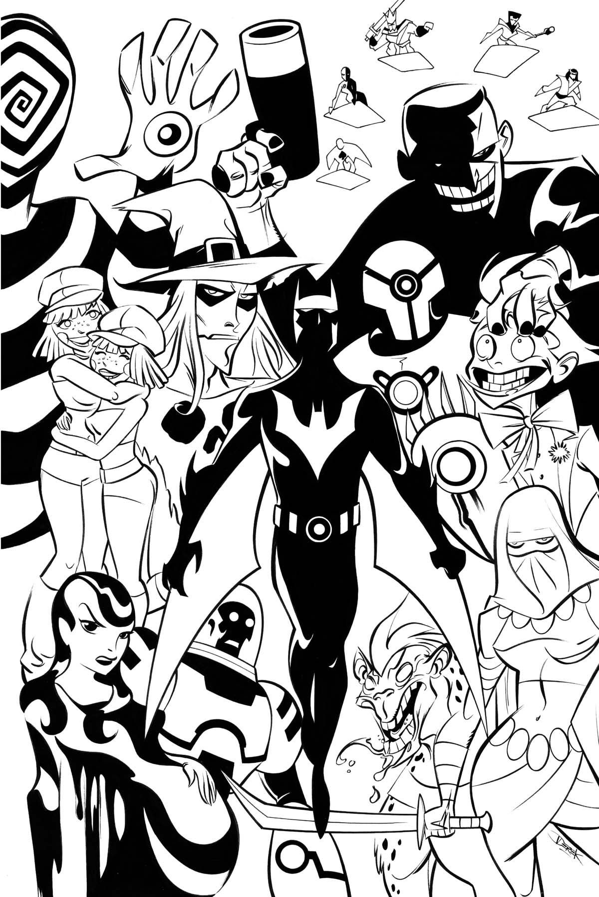 Wallpaper #VHNEho4BFI5NbQksDR8X52 Batman Beyond Inks by Dfridolfs on Deviantart
