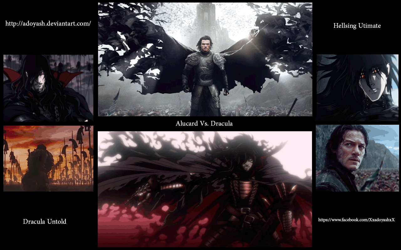 Wallpaper #axmBLo8BtGB6xQ785JUZ5 Alucard vs Dracula by Adoyash on Deviantart