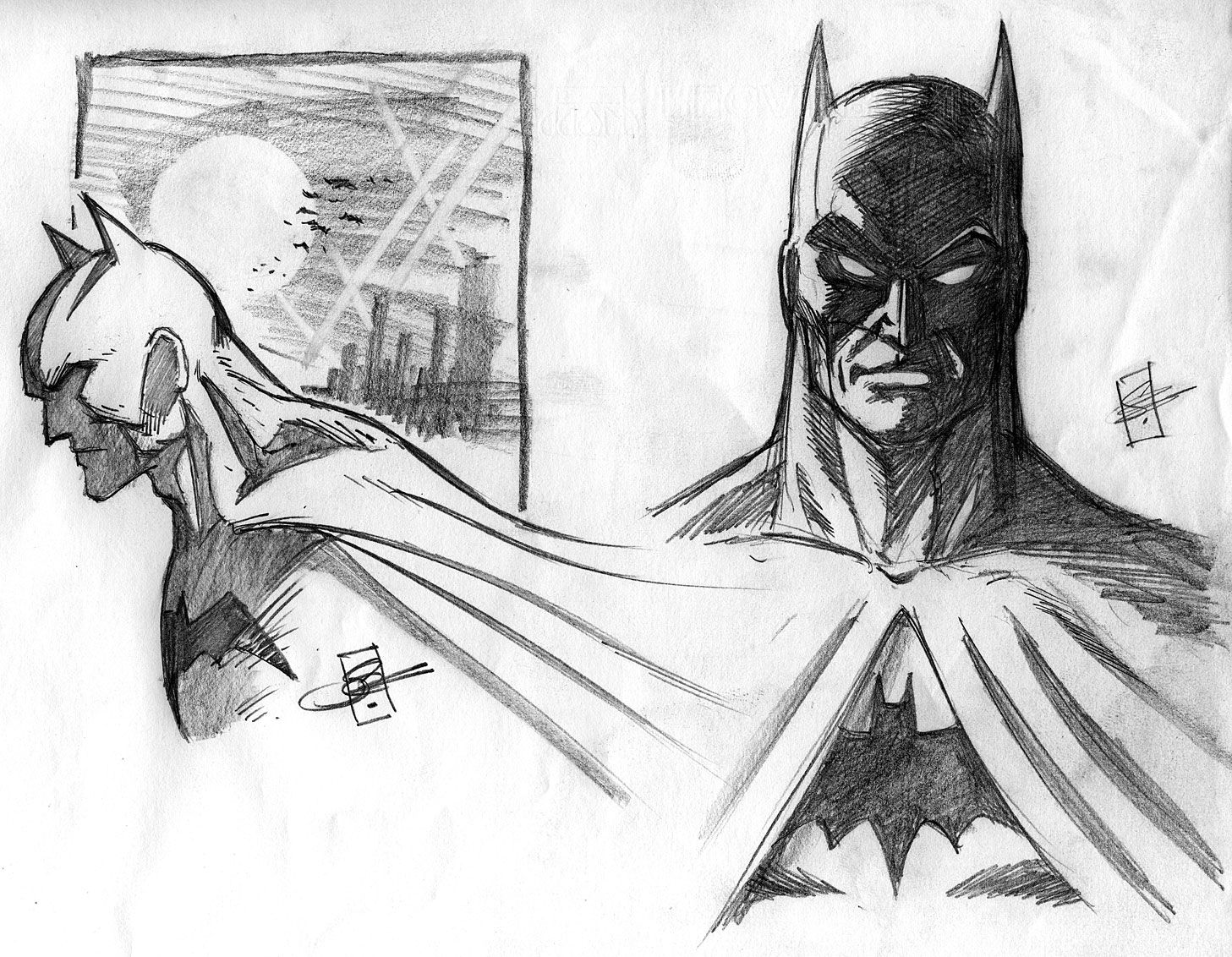 Wallpaper #9wCl7I4BSdW8dNoupxQ115 Batman Sketches by Sheldongoh on Deviantart