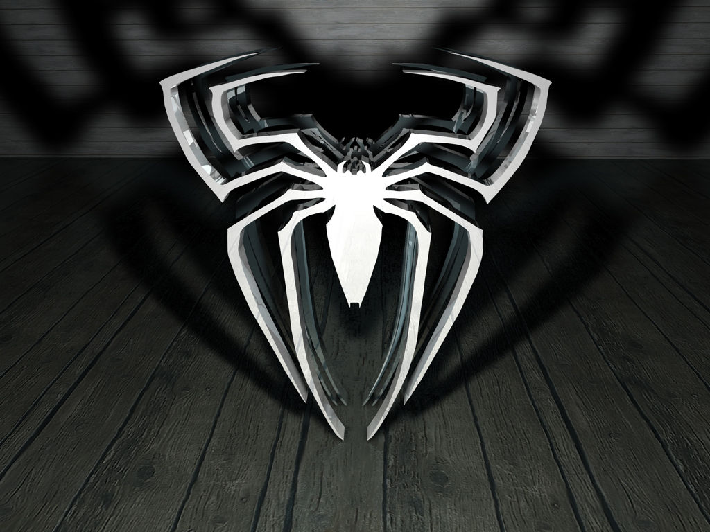 Wallpaper #6RmzIo8BtGB6xQ78woJR1 Symbiote Spider Man 3D Logo by Emerio on Deviantart