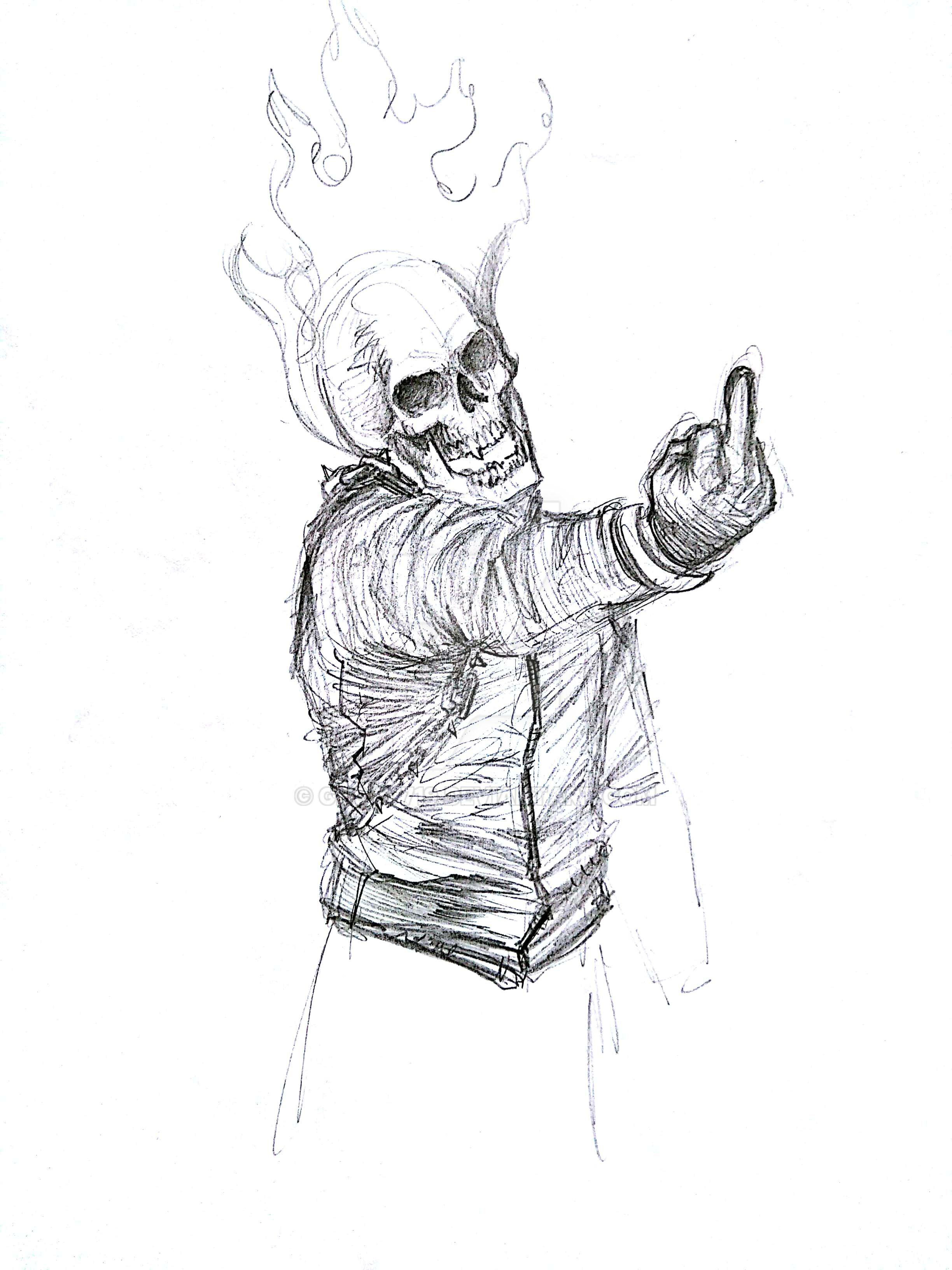 Wallpaper #ZPTDOZMBKFX8bn3rg3ez142 Ghost Rider Sketch by Ghstv719 on Deviantart