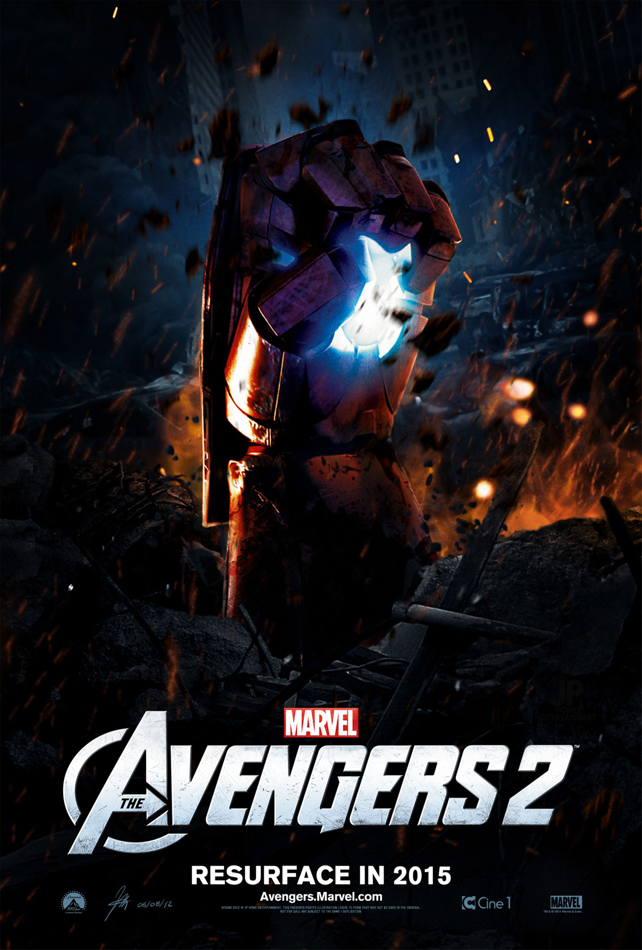 Wallpaper #2mez_5IBSpphPi3-n6Pk24 Teaser Poster Provisional the Avengers 2 by Jphomeentertainment on