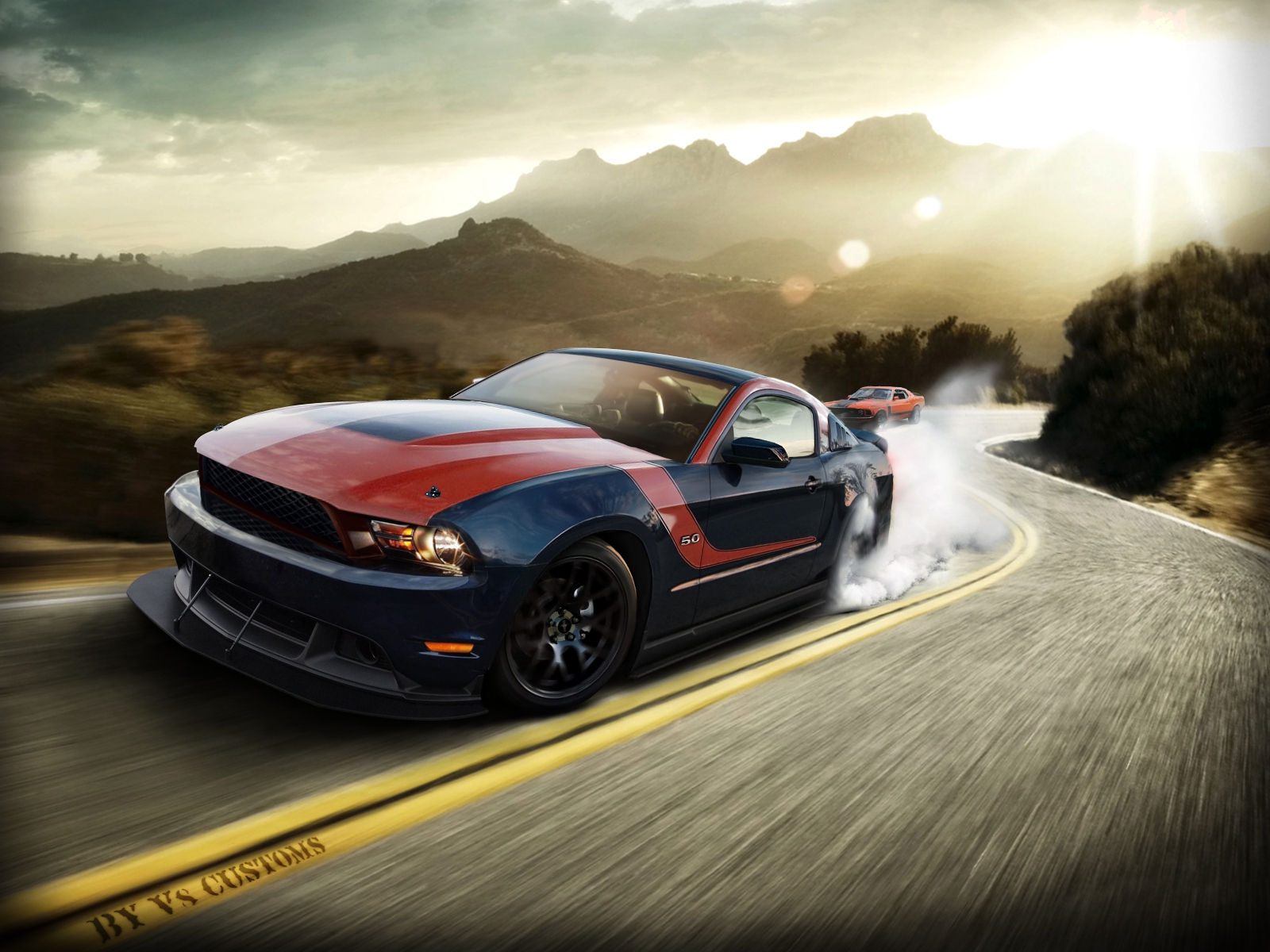 Wallpaper #JmiwH5MBSpphPi3-Jiwt151 Ford Mustang GT by V8 Custom Designs on Deviantart