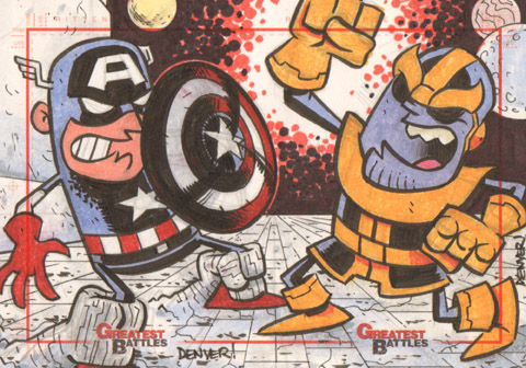 Wallpaper #irhD15IBJvJKYCmEMuI564 Mgb Captain America vs Thanos by Thecheckeredman on Deviantart