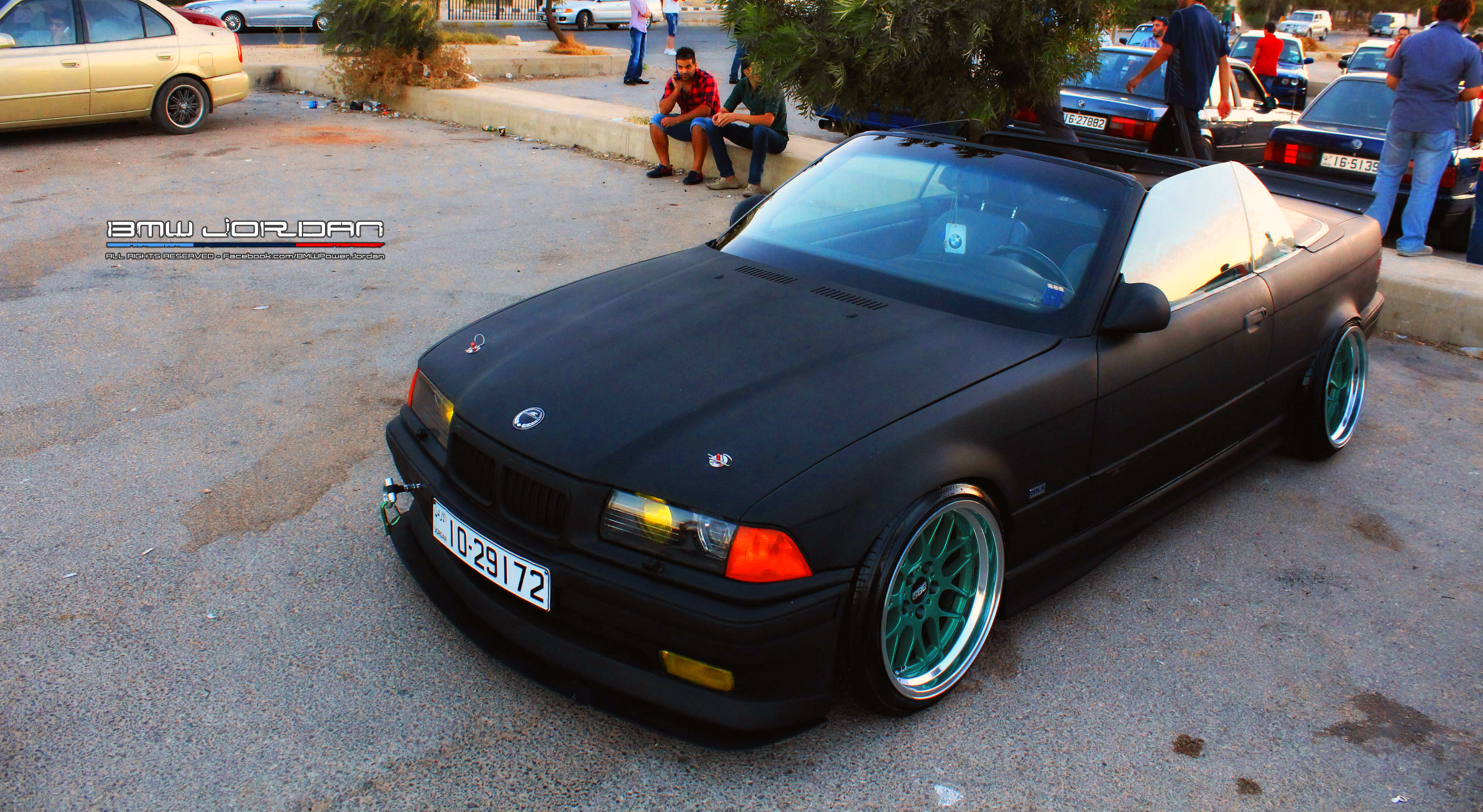 Wallpaper #NUDCMZMBJhL2WPbaZMi025 BMW E36 Matte Black Convertible by Ammarov on Deviantart