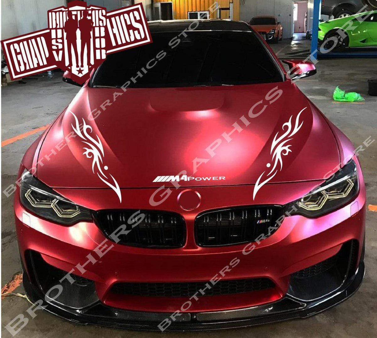 Wallpaper #9QPSZZMBpyOg8YnEWtm732 Hood Decals BMW M4 Performance Stickers BMW M Sticker Brothers Graphics