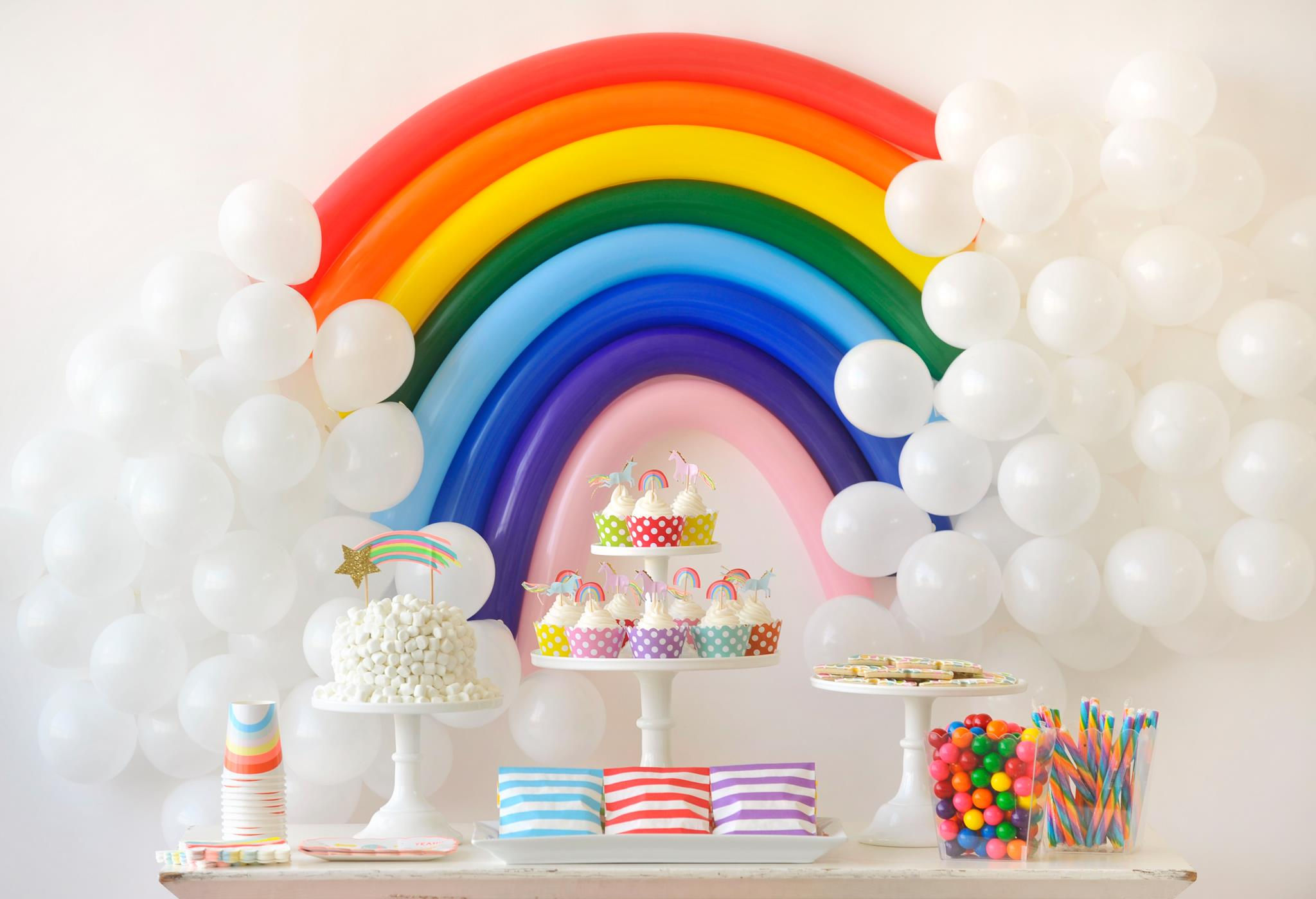 Wallpaper #b3199 Boho Rainbow Birthday Party Happy Birthday Rainbow Party Decorations