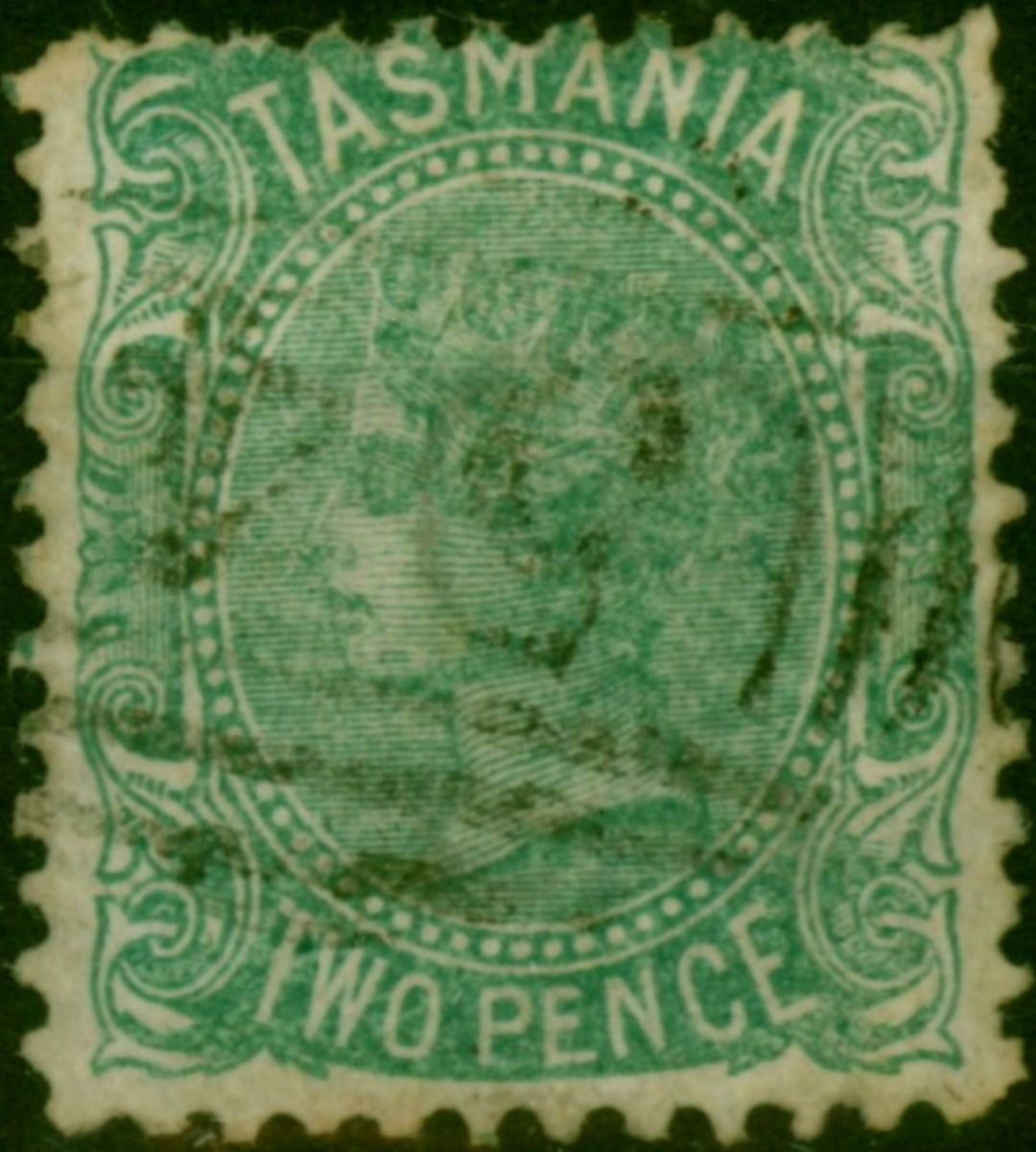 Wallpaper #___Pa5MB3lSXT3zUD-gs355 Tasmania 1871 2d Blue Green Sg133a Fine Used Stampempirephilatelistscom