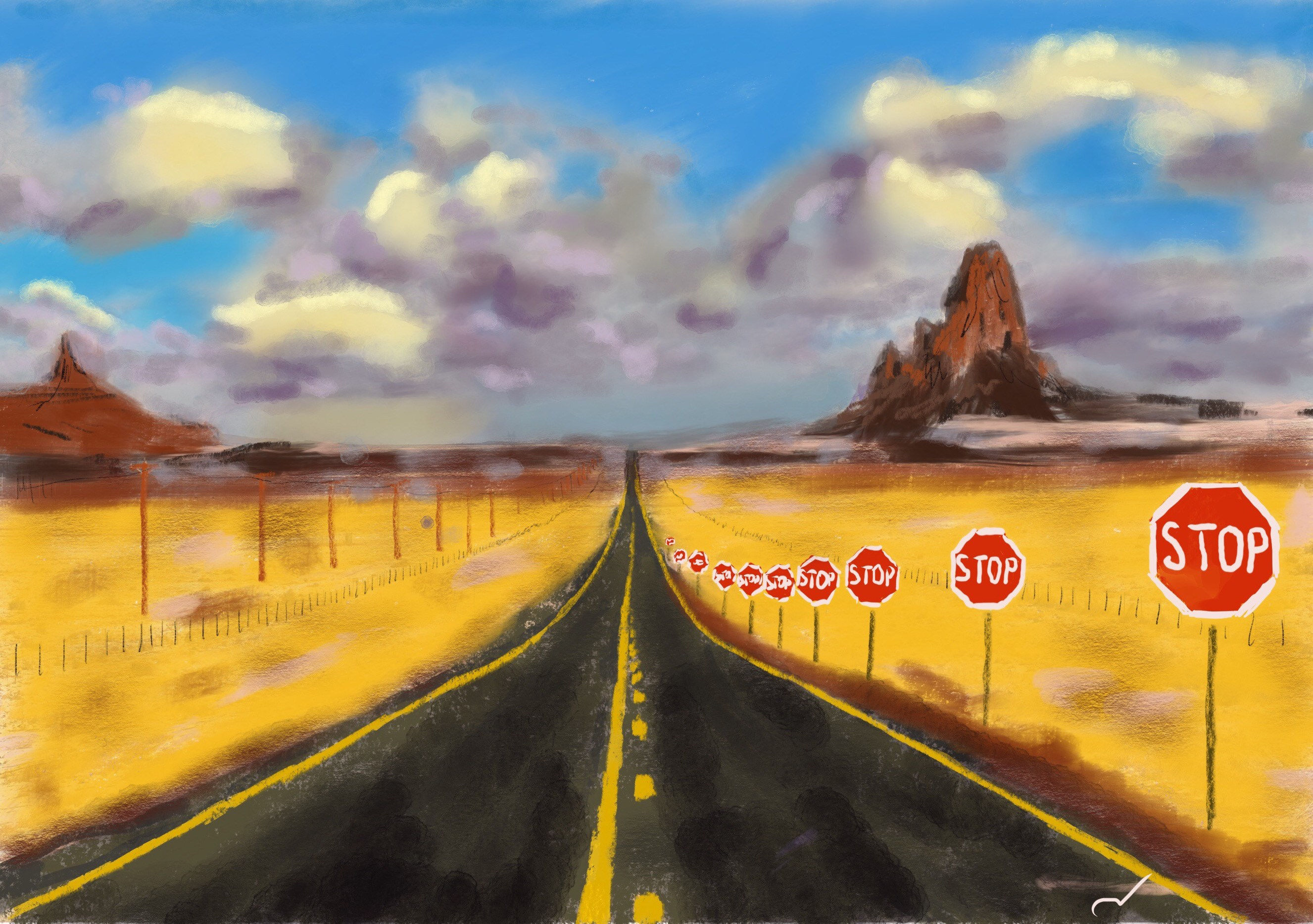 Wallpaper #kGigHpMBSpphPi3-NinU272 An Engineer is Painting Surreal Scenarios That Confuse Self Driving
