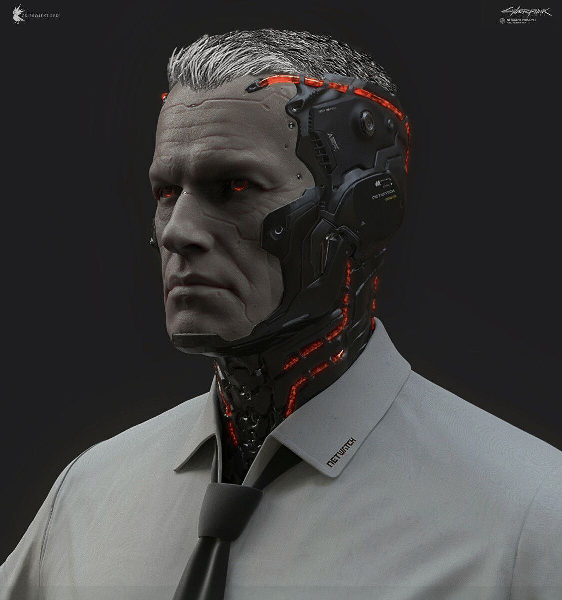 Wallpaper #1ZmUP5MBUcASHT6n08wp304 Cyberpunk 2077 Netwatch Agent