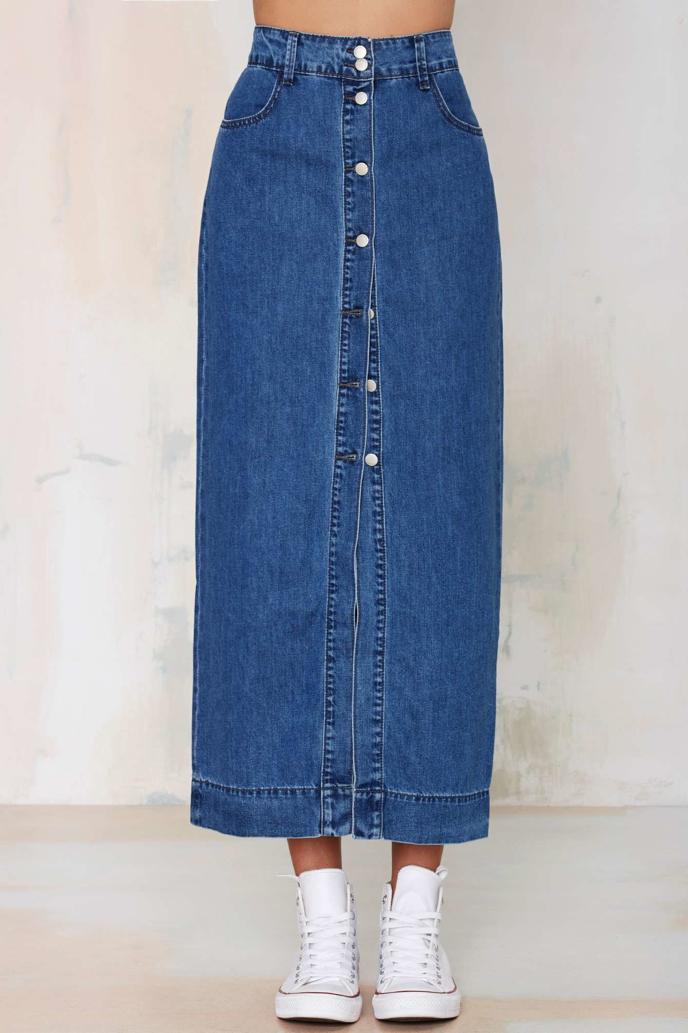 Wallpaper #1DADC Missguided Blue Authentic Vintage Superstretch Denim Mini Skirt Lyst