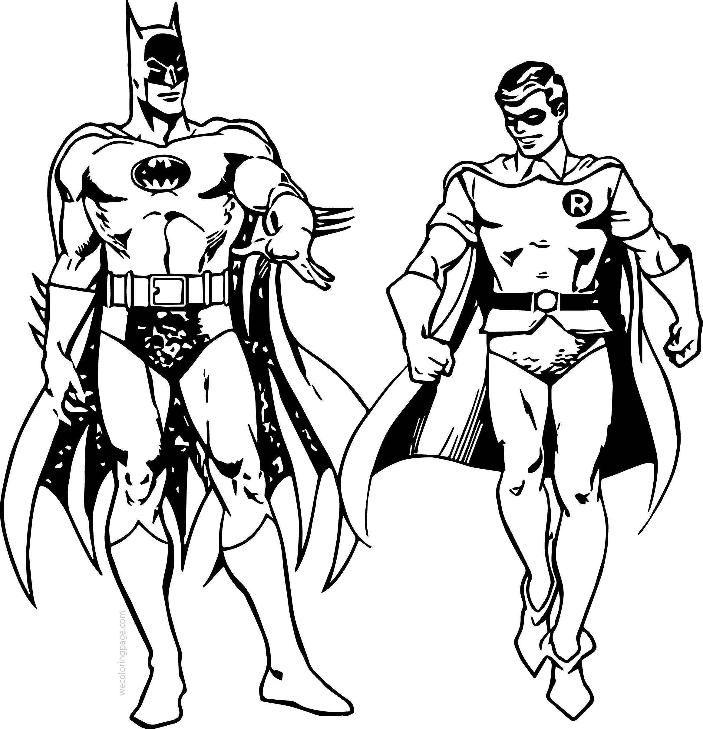 Wallpaper #hxmJLY8BtGB6xQ78n5LB4 Batman and Robin Coloring Pages Printable