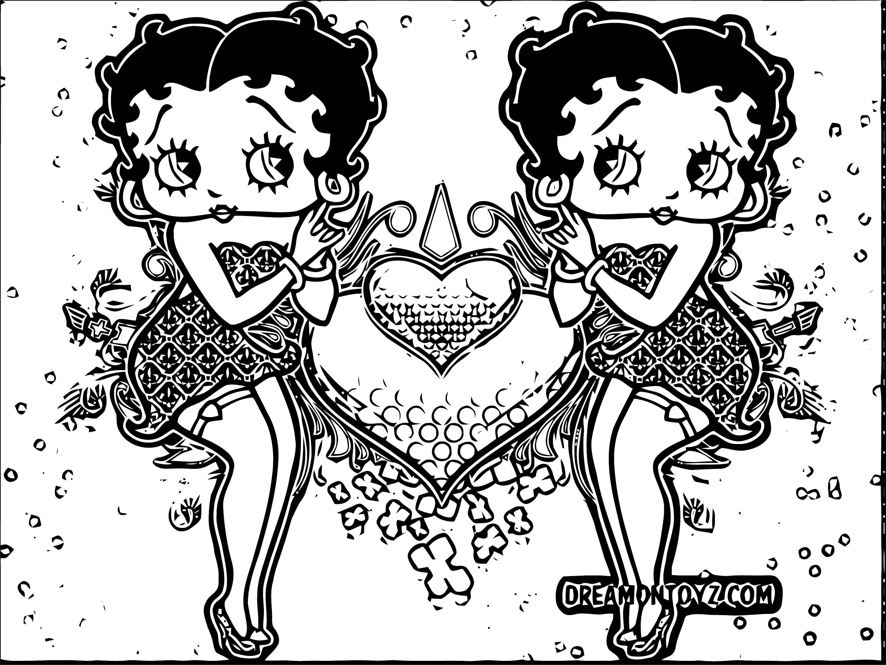 Wallpaper #t2eUB5MBSpphPi3-TMZz207 Betty Boop We Coloring Page 386 Wecoloringpagecom