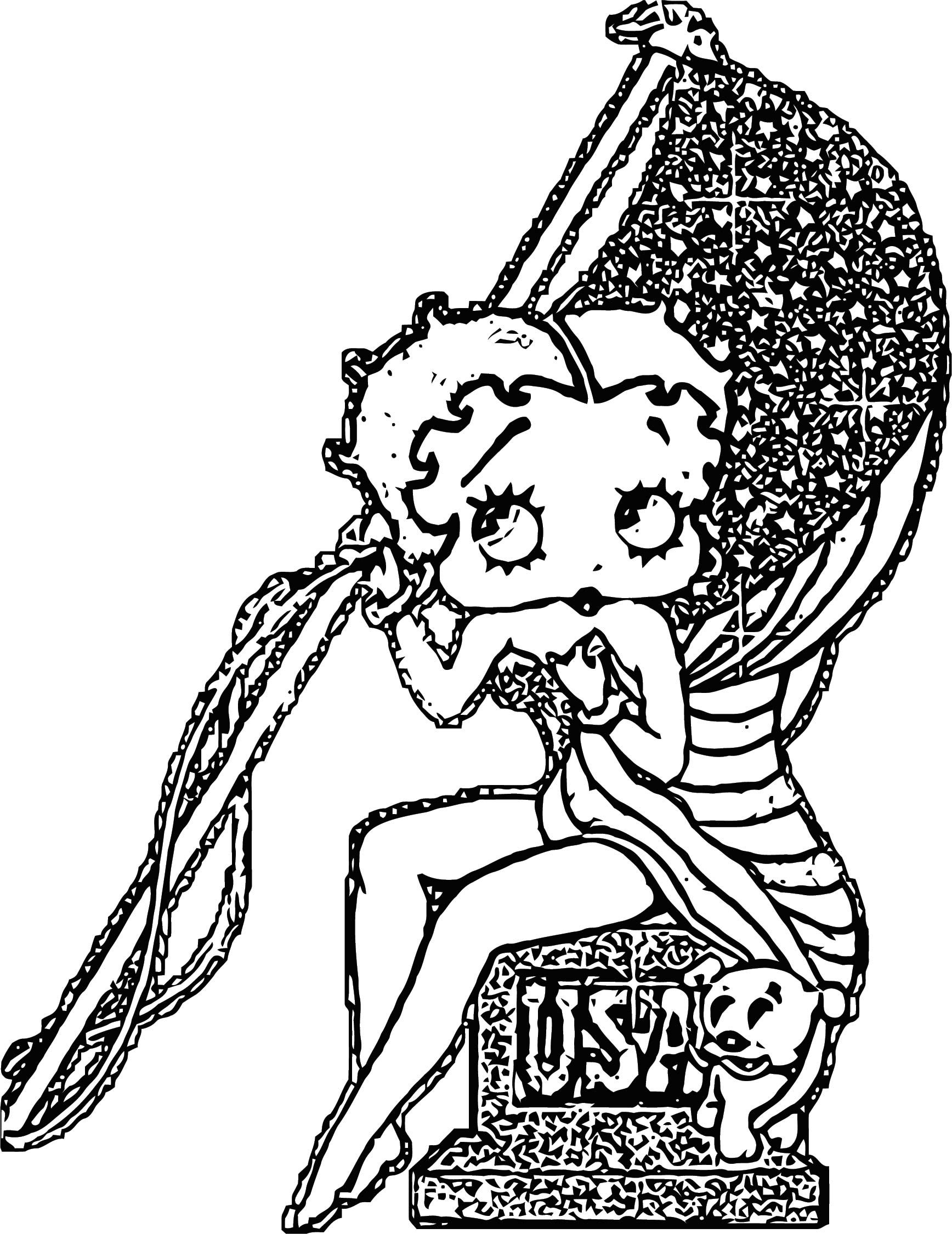Wallpaper #t2eUB5MBSpphPi3-TMZz190 Betty Boop We Coloring Page 255 Wecoloringpagecom