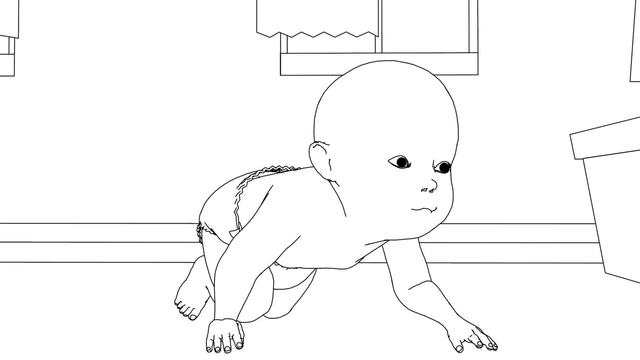 Wallpaper #Gmd6CZMBSpphPi3-WNCd232 Baby Crawling Coloring Page Wecoloringpagecom