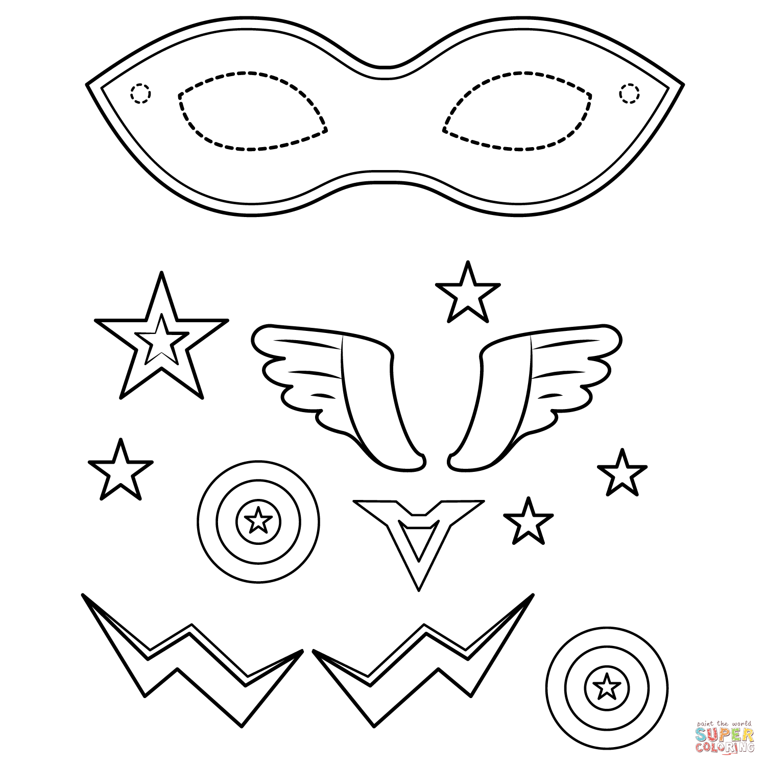 Wallpaper #Vhk9No8BtGB6xQ78N6Kq38 Superhero Masks Coloring Pages Coloring Home