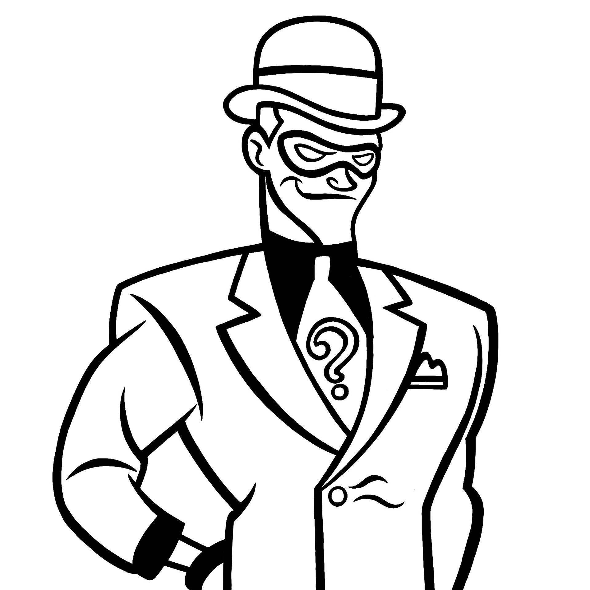 Wallpaper #pywtSpMB0E1QgA7wOvWE137 The Riddler Coloring Pages