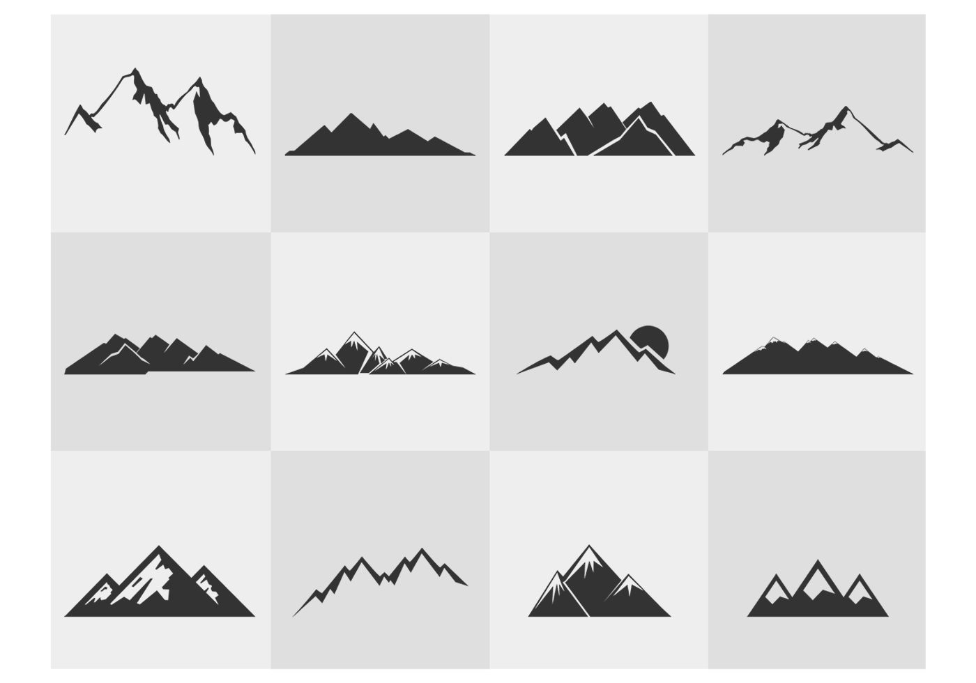 Wallpaper #x--qS5MBMN-XEVvVnztn103 Mountain Silhouettes Psd Set Free Photoshop Brushes at Brusheezy