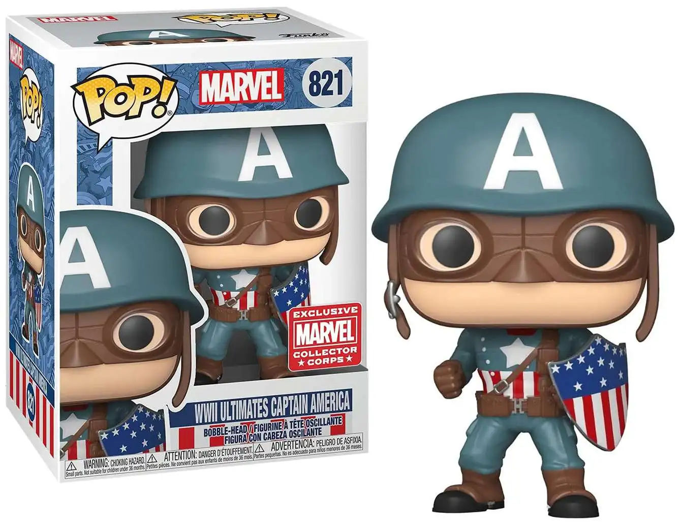 Wallpaper #36VyOJMBVBiSkHCa6I2W42 Funko Marvel Pop Marvel Wwii Ultimates Captain America Exclusive Vinyl