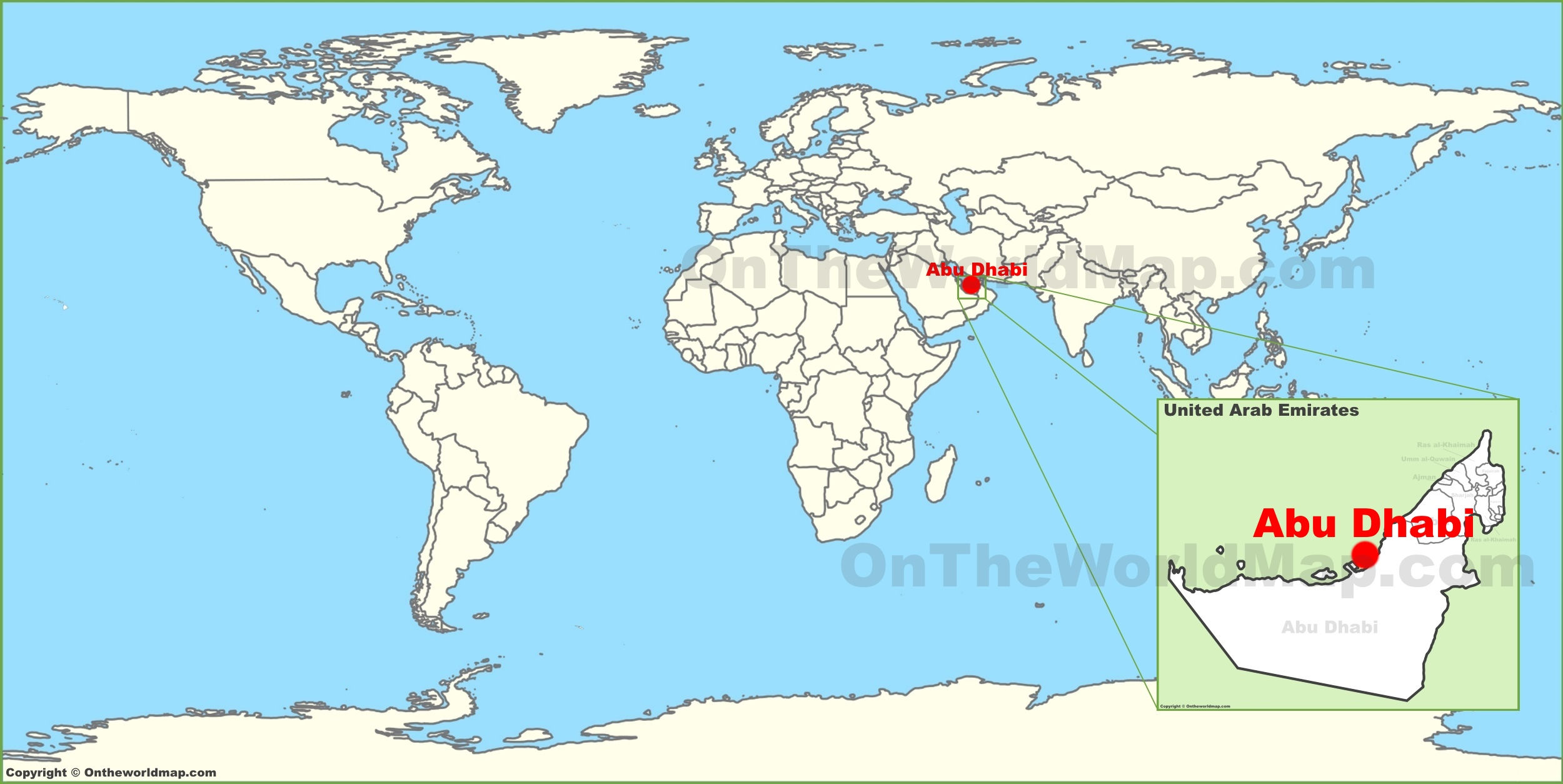 Wallpaper #8miYGpMBSpphPi3-dBwa1 Abu Dhabi on the World Map