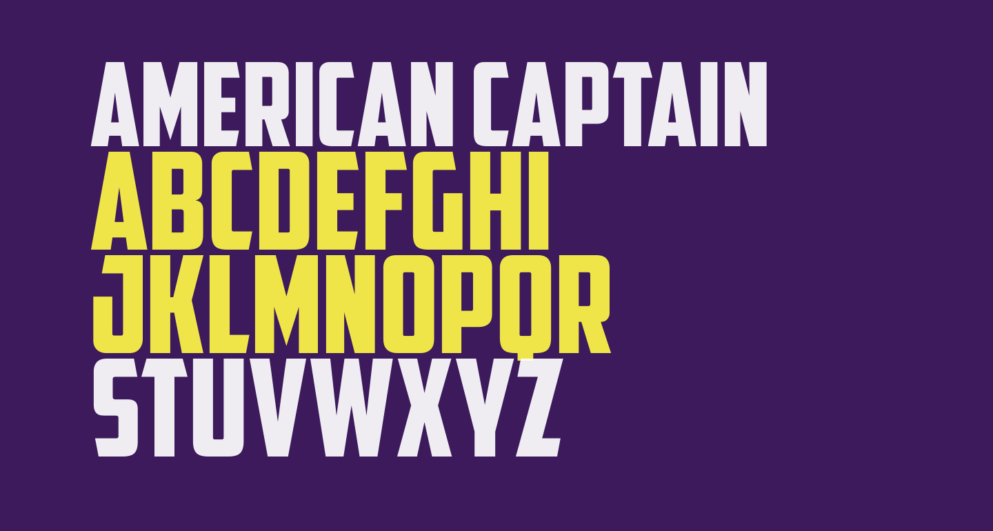 Wallpaper #OgBW7I4BSdW8dNouTxTF38 American Captain Free Font What Font is