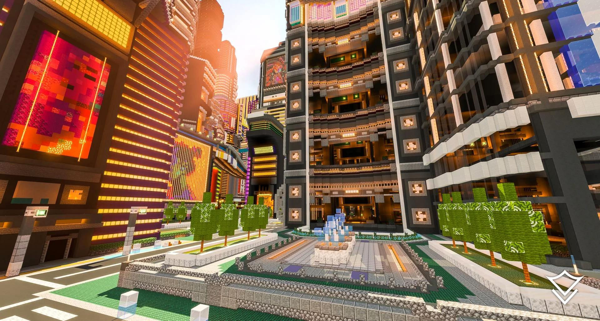 Wallpaper #ZK7JM5MBayWjSq6HCRyL29 Minecraft Cyberpunk Lobby 118 Foto