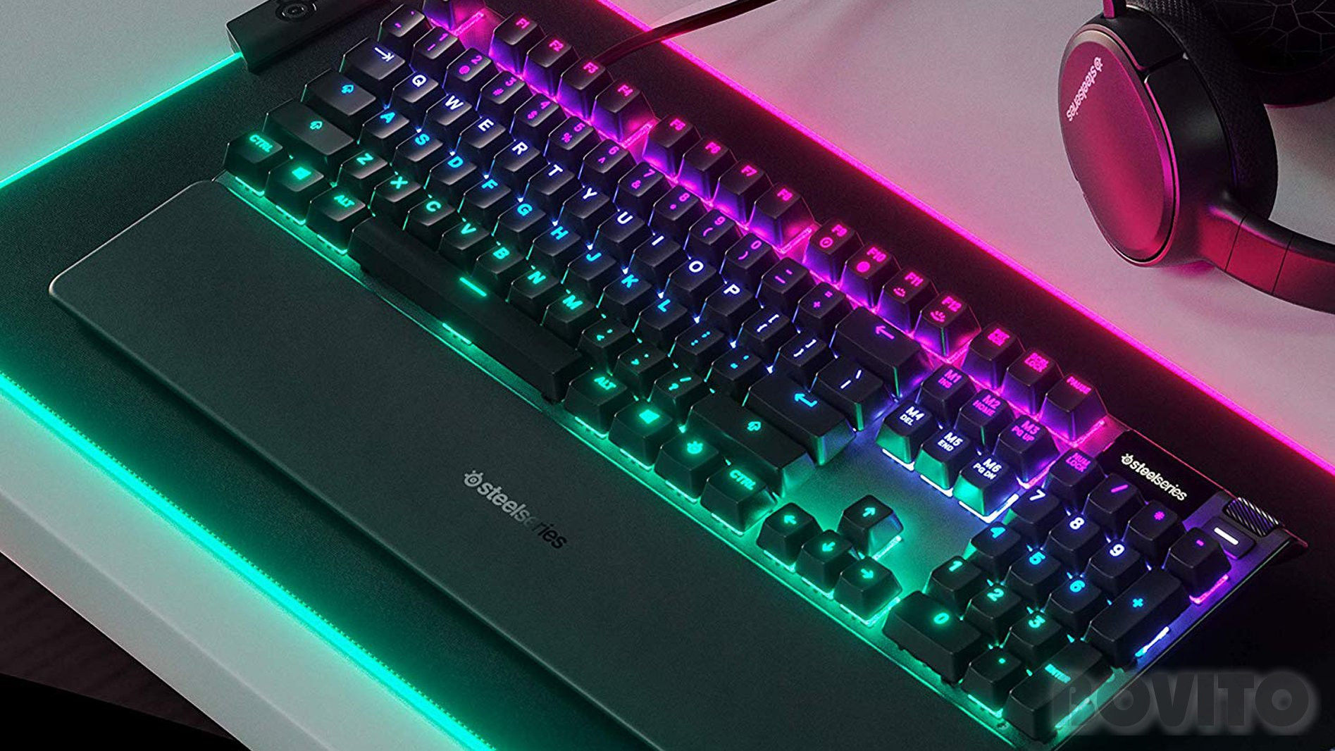 Wallpaper #n7jo15IBJvJKYCmEcuUh262 Steelseries Apex 5 Hybrid Mechanikus Gaming Billentyuzet Rgb LED