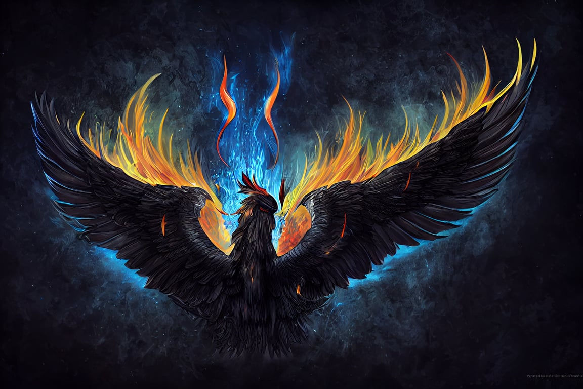 Wallpaper #2bc96 Image of a Majestic White Fire Phoenix on Craiyon