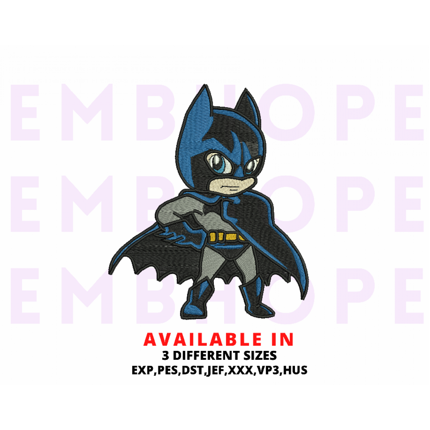 Wallpaper #z2iuJJMBSpphPi3-ijlY10 Batman Kids Embroidery Design 4 Sizes