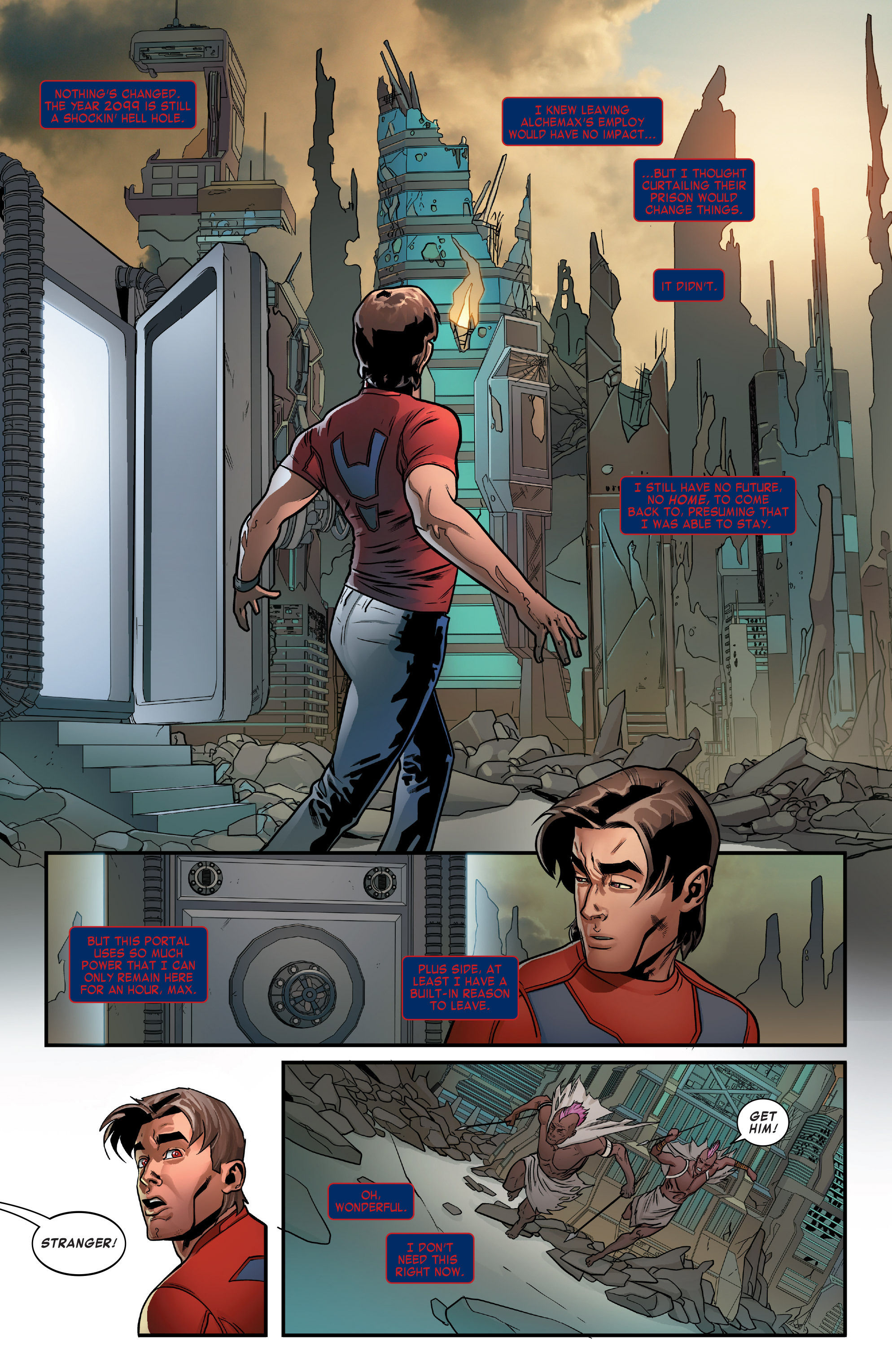 Wallpaper #awBp5I4BSdW8dNoubQtz57 Spider Man 2099 2015 Chapter 1 Page 13