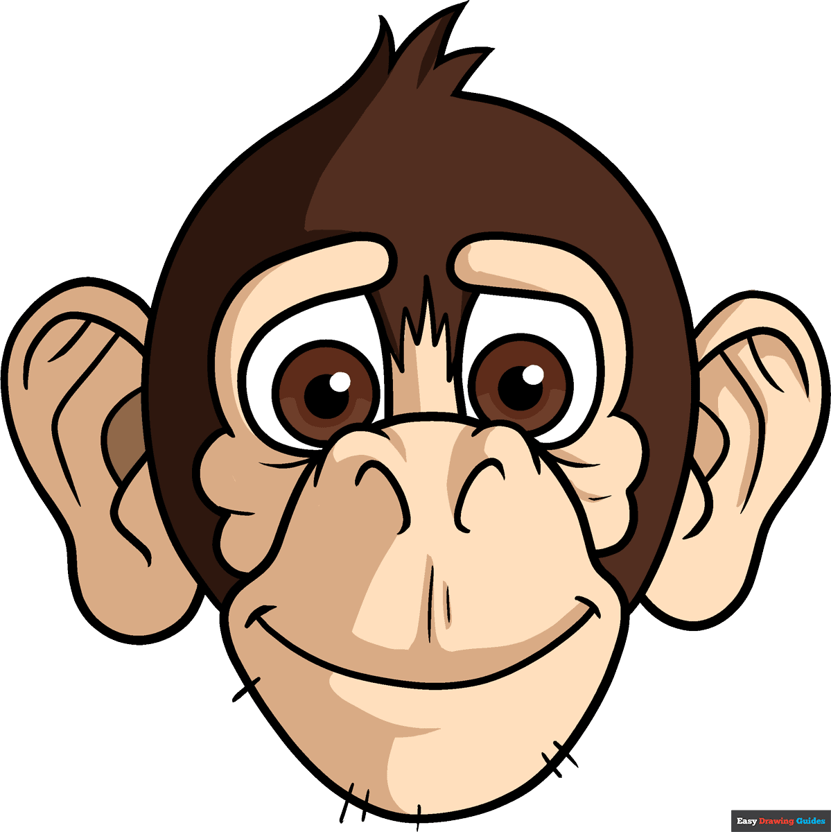 Wallpaper #YyaCmZcBNyflpn9rPYhI186 How to Draw a Monkey Face Really Easy Drawing Tutorial