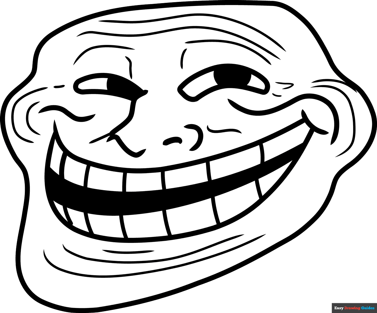 Wallpaper #DQOcYpMBpyOg8YnEVdNf252 How to Draw Trollface Really Easy Drawing Tutorial