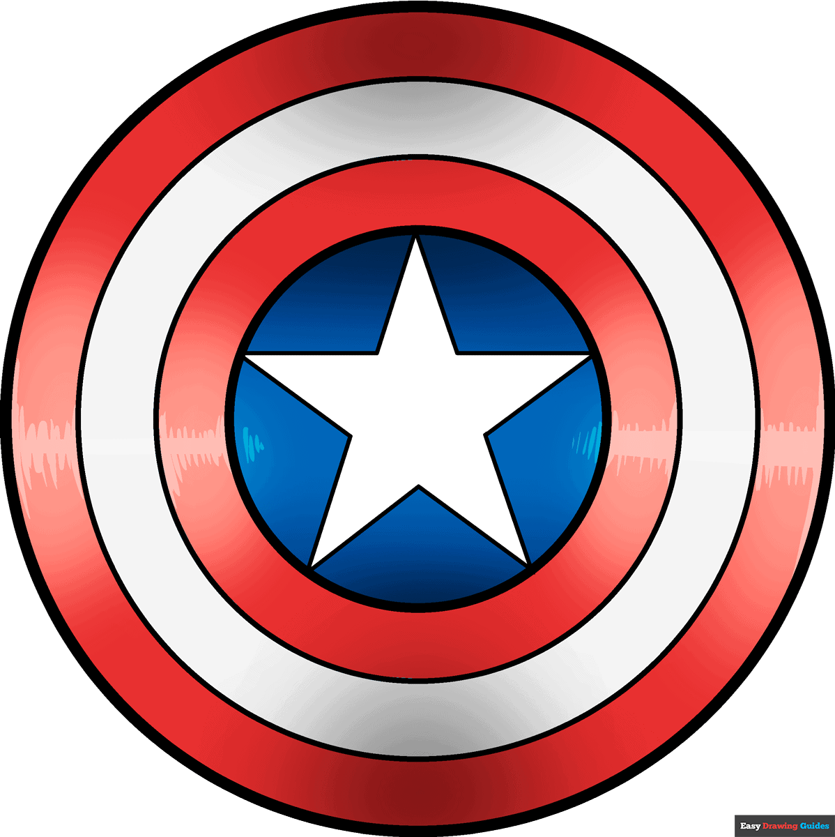 Wallpaper #KotudZcBcm9NJah-ZneA69 How to Draw Captain Americas Shield Really Easy Drawing Tutorial