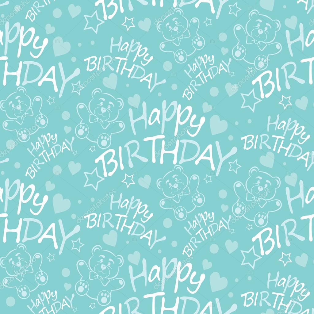 Wallpaper #K2ci-ZIBSpphPi3-NowG460 Happy Birthday Seamless Pattern Texture Background Paper for Packing