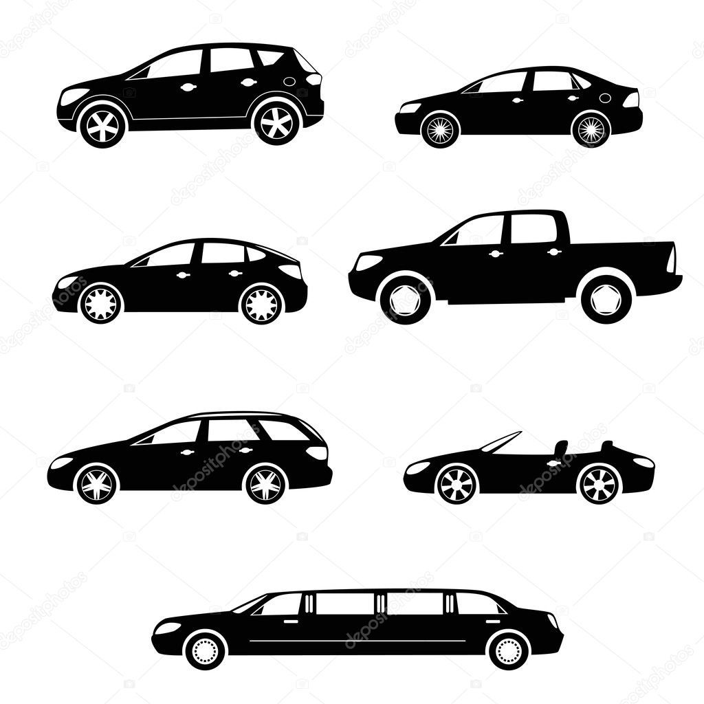 Wallpaper #hGcAC5MBSpphPi3-Edcw109 Cars Silhouettes Vector Collection Stock Vector Yulia Lavrova 32441471