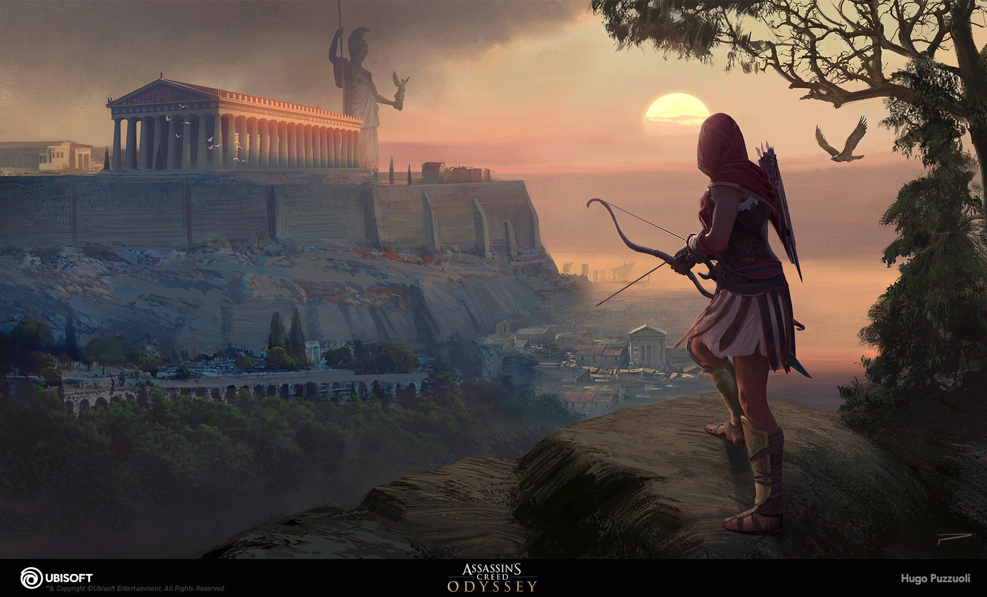 Wallpaper #DWdW85IBSpphPi3-jHVH309 Assassins Creed Odyssey Concept Art by Hugo Puzzuoli