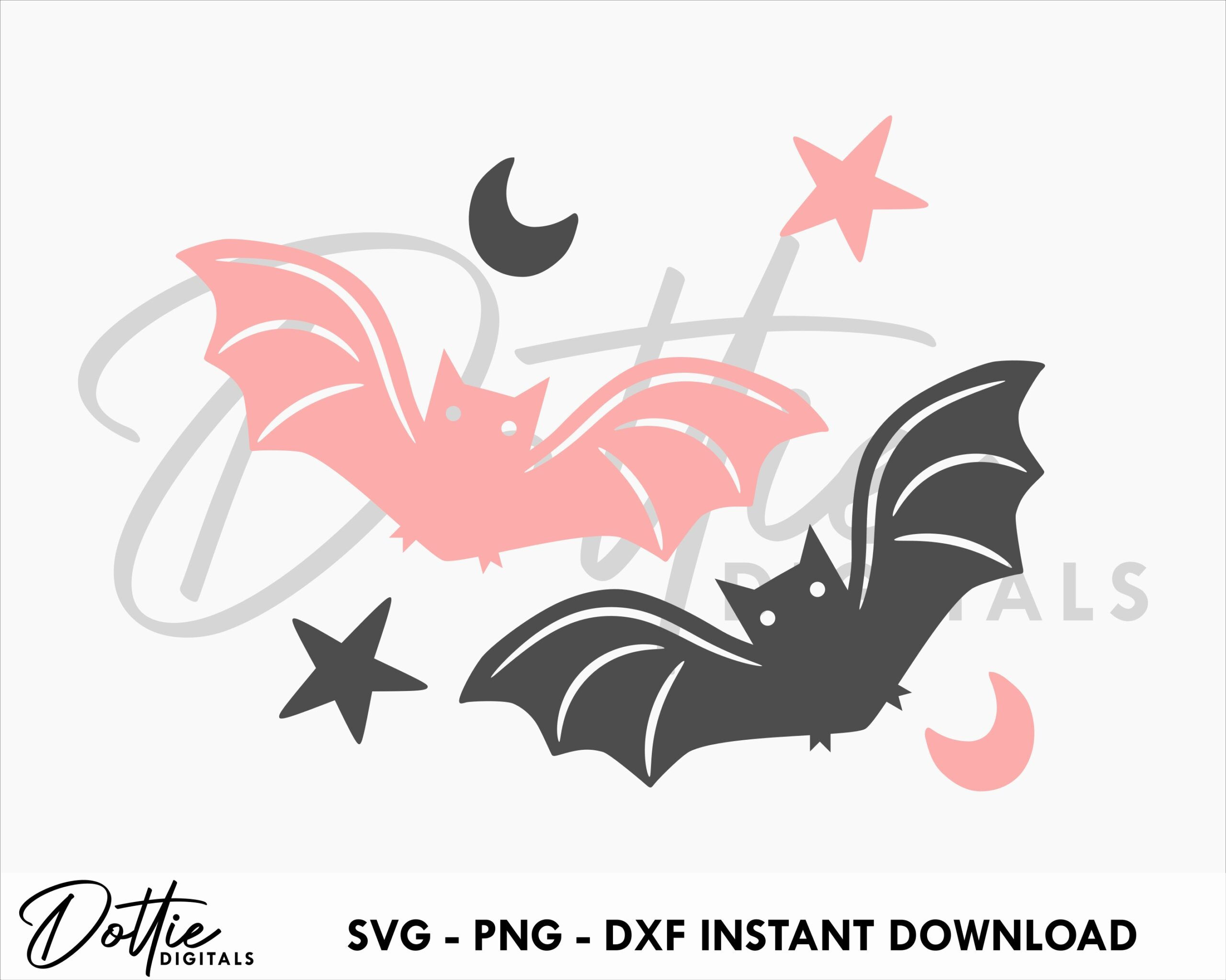 Wallpaper #80b81 Halloween Moon Bats Clipart Halloween Clipart Bats Etsy