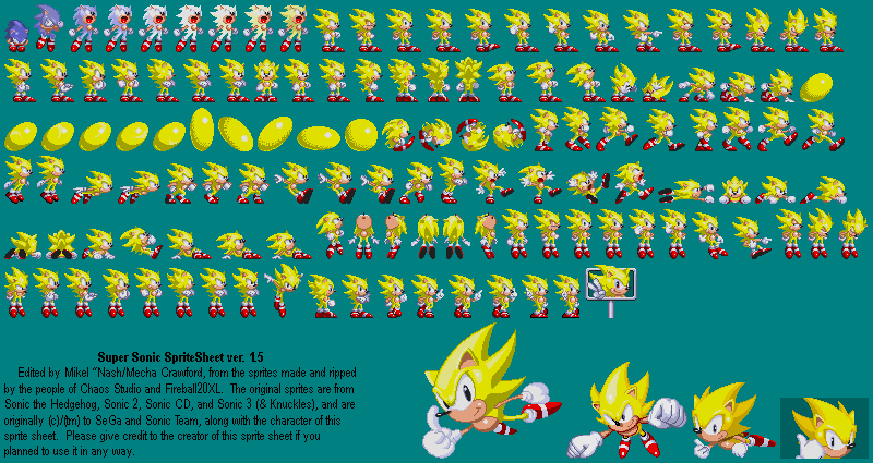 Wallpaper #cc85f Custom Classic Sonic Sprite Sheet by Adanishedgehog2011 on Deviantart