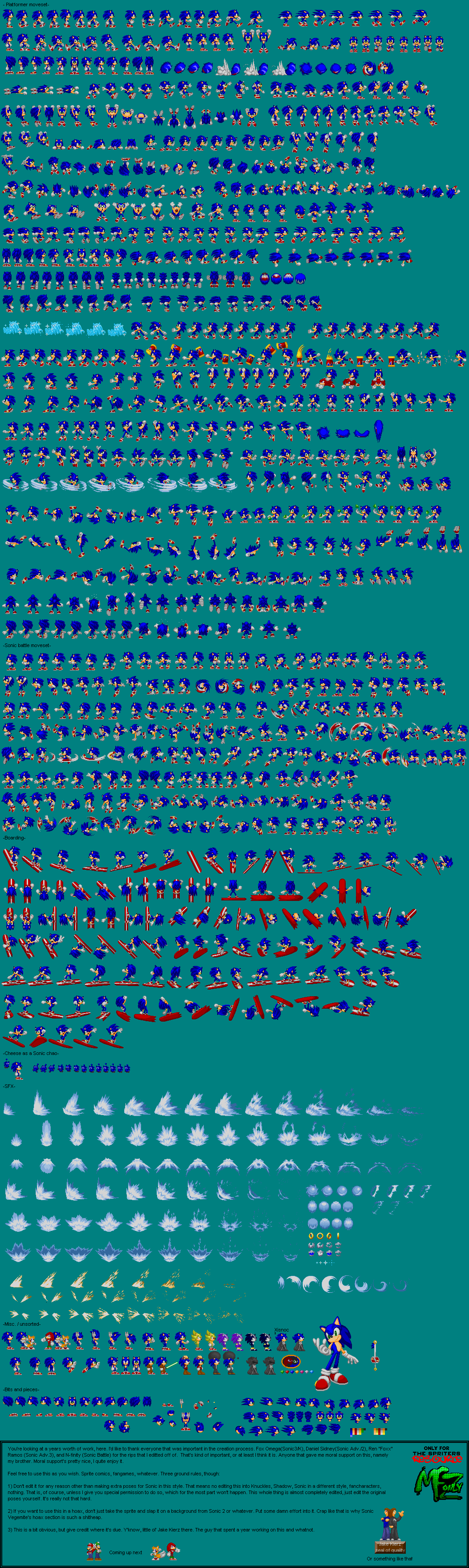 Wallpaper #cc85f Custom Classic Sonic Sprite Sheet by Adanishedgehog2011 on Deviantart