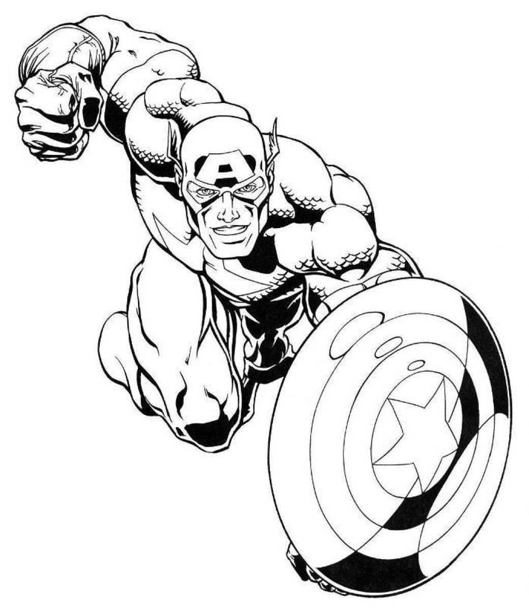 Wallpaper #g9WINpMBY0Iw2JDGwZEj113 14 Beau De Dessin Captain America Image Coloriage